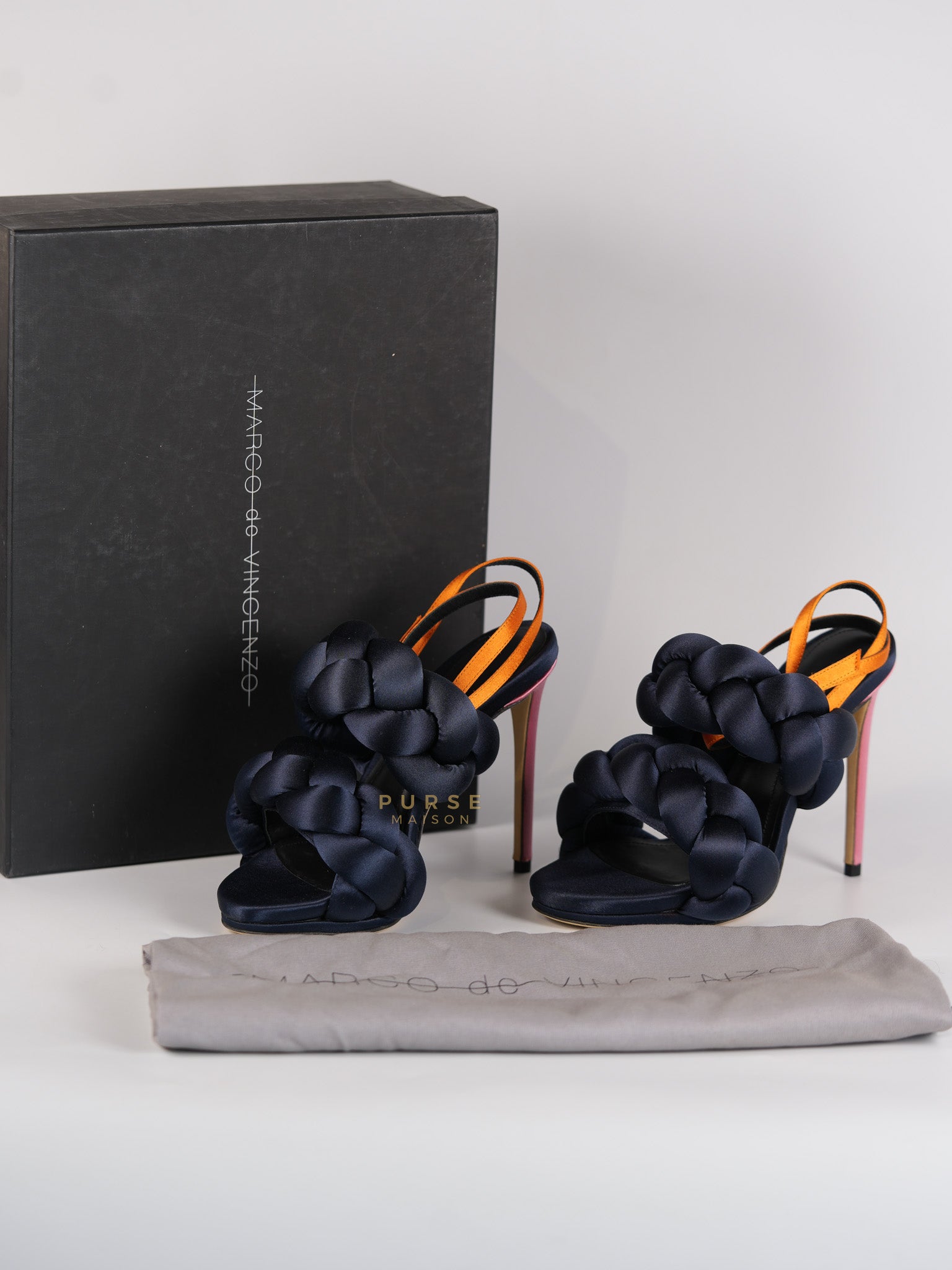 Velvet Braided Sandals Size 35 Eu (22 cm) | Purse Maison Luxury Bags Shop