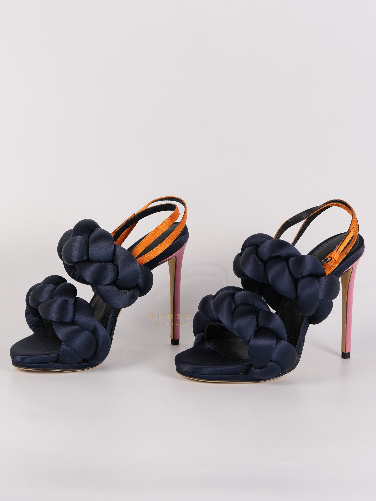 Velvet Braided Sandals Size 35 Eu (22 cm) | Purse Maison Luxury Bags Shop