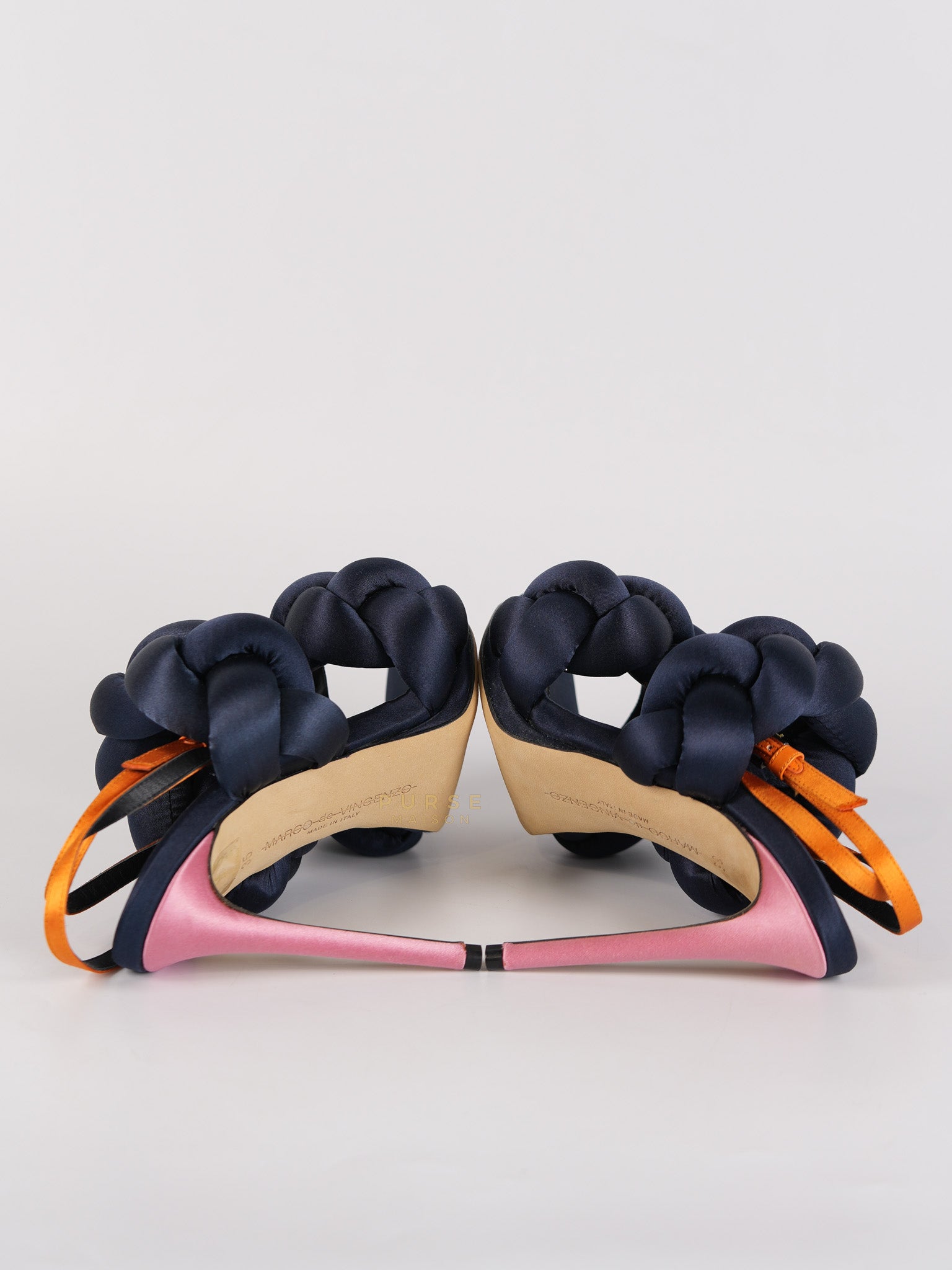 Velvet Braided Sandals Size 35 Eu (22 cm) | Purse Maison Luxury Bags Shop