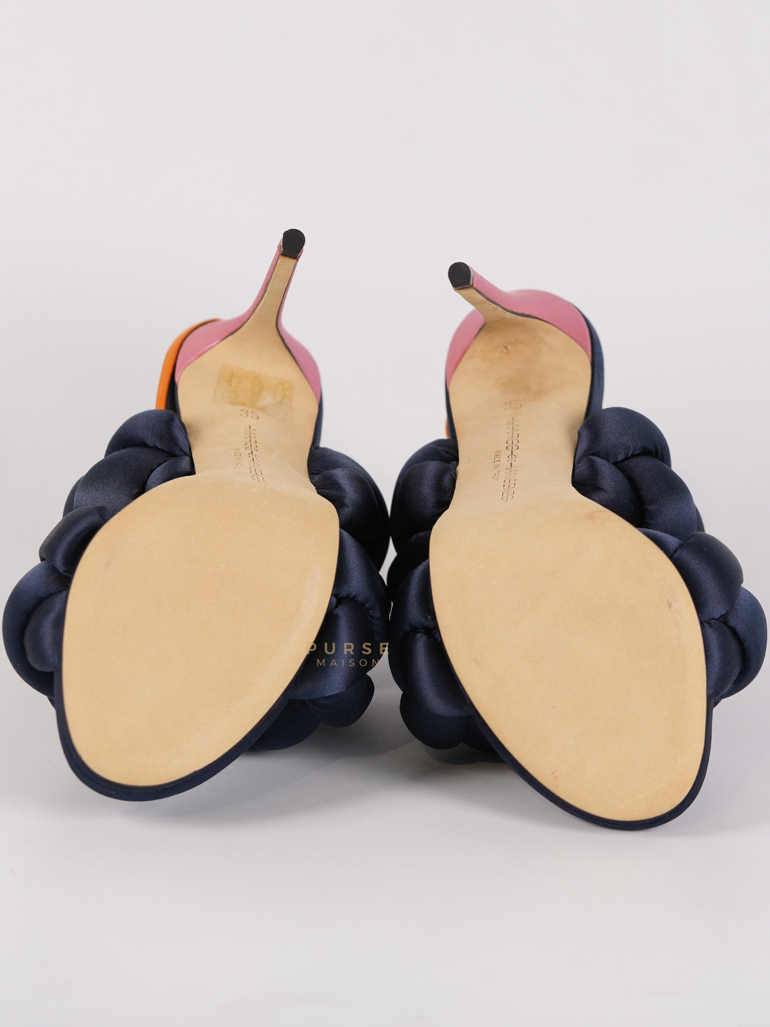 Velvet Braided Sandals Size 35 Eu (22 cm) | Purse Maison Luxury Bags Shop