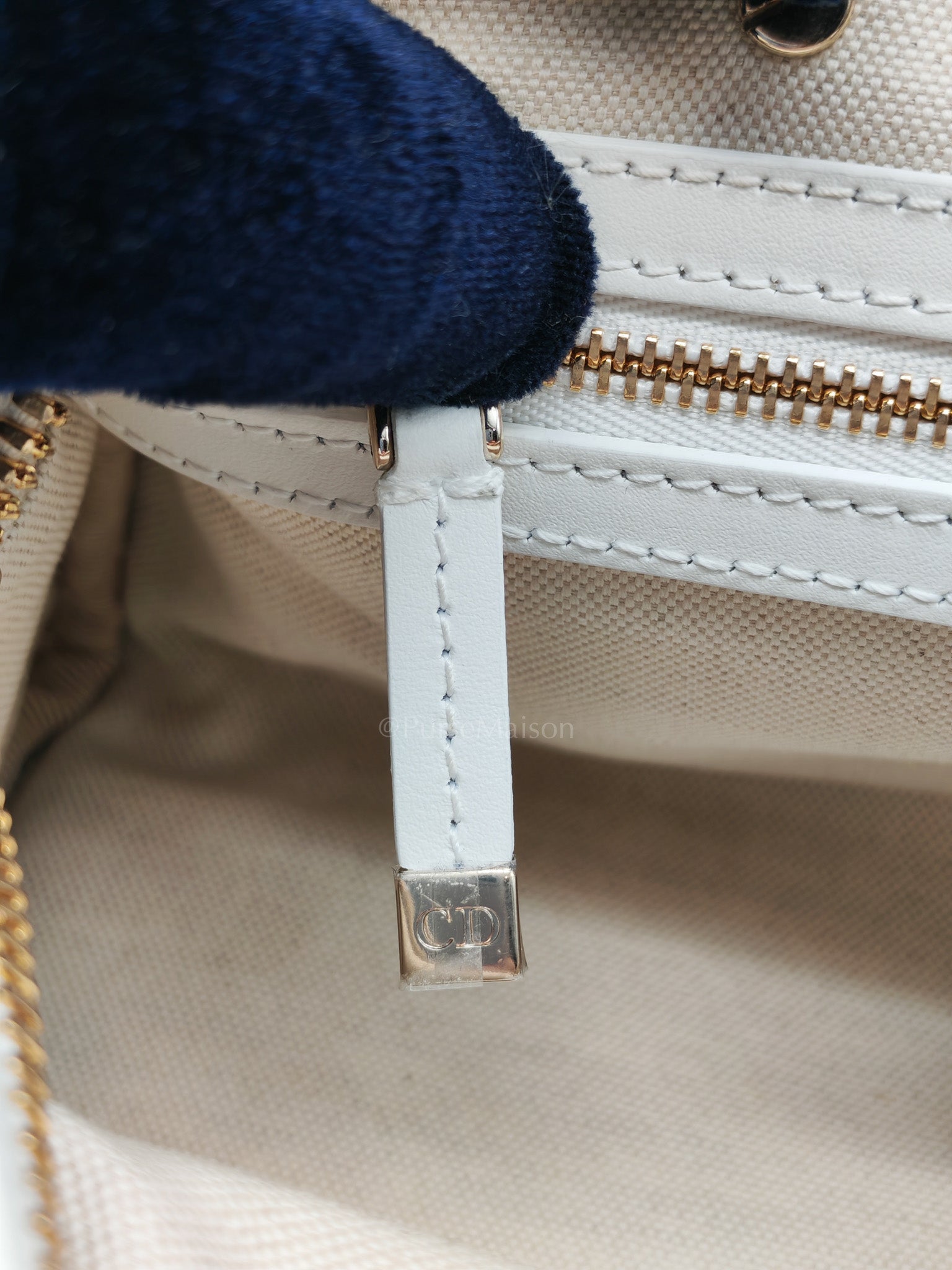 Vibe Zip Small Bowling Calfskin Shoulder Bag | Purse Maison Luxury Bags Shop