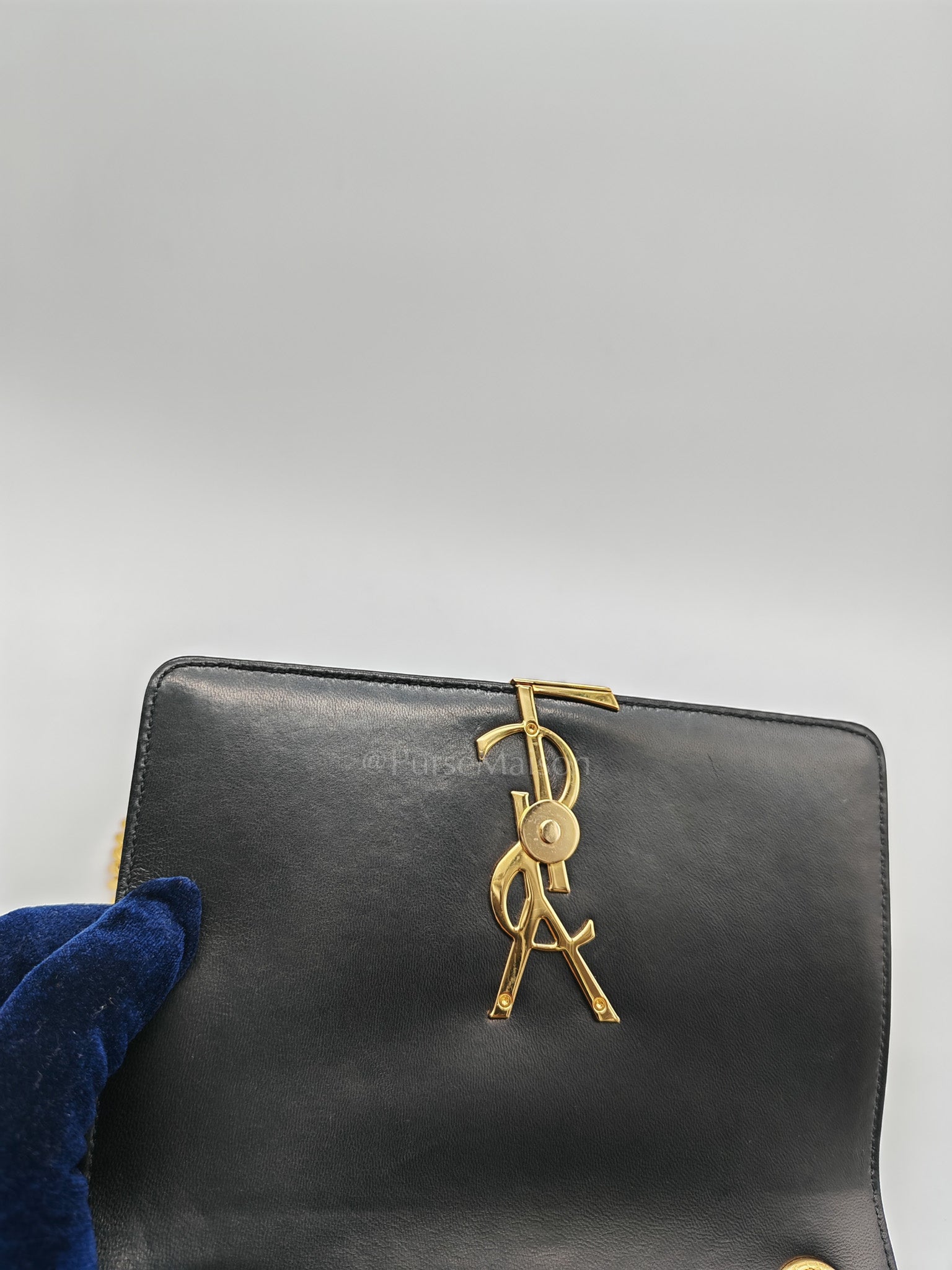 Vicky Medium in Black Smooth Lambskin Leather Gold Hardware | Purse Maison Luxury Bags Shop