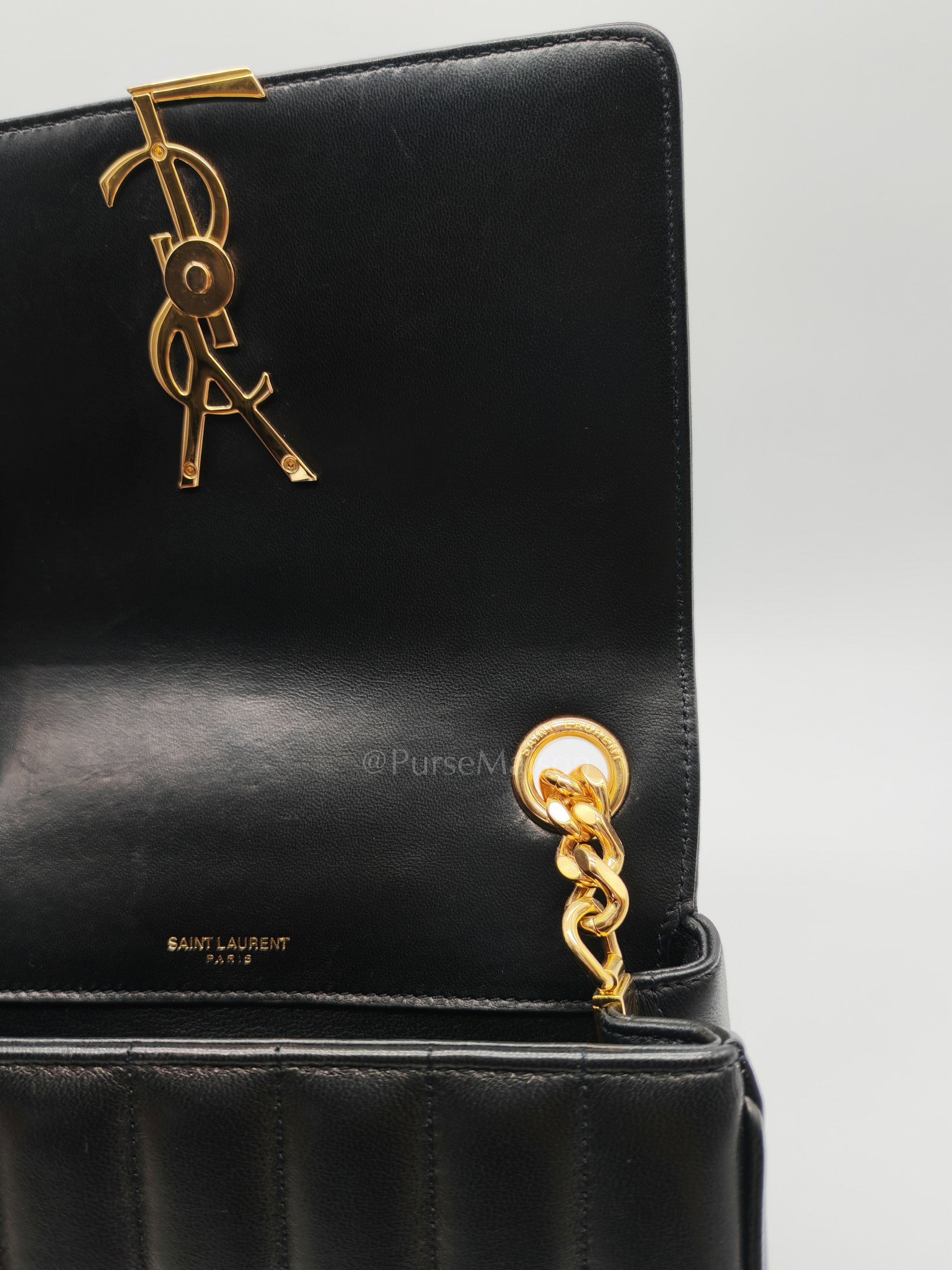 Vicky Medium in Black Smooth Lambskin Leather Gold Hardware | Purse Maison Luxury Bags Shop