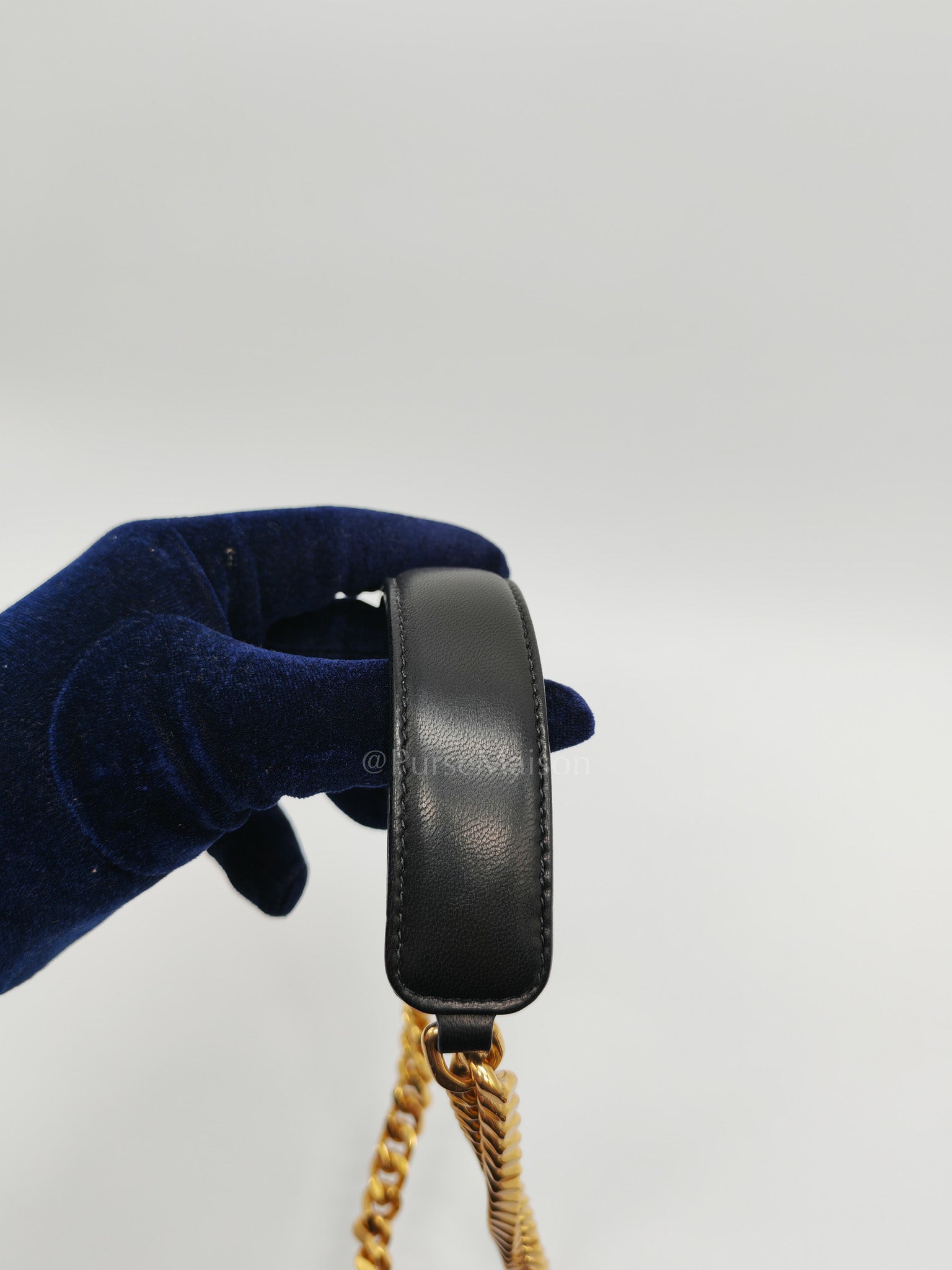 Vicky Medium in Black Smooth Lambskin Leather Gold Hardware | Purse Maison Luxury Bags Shop