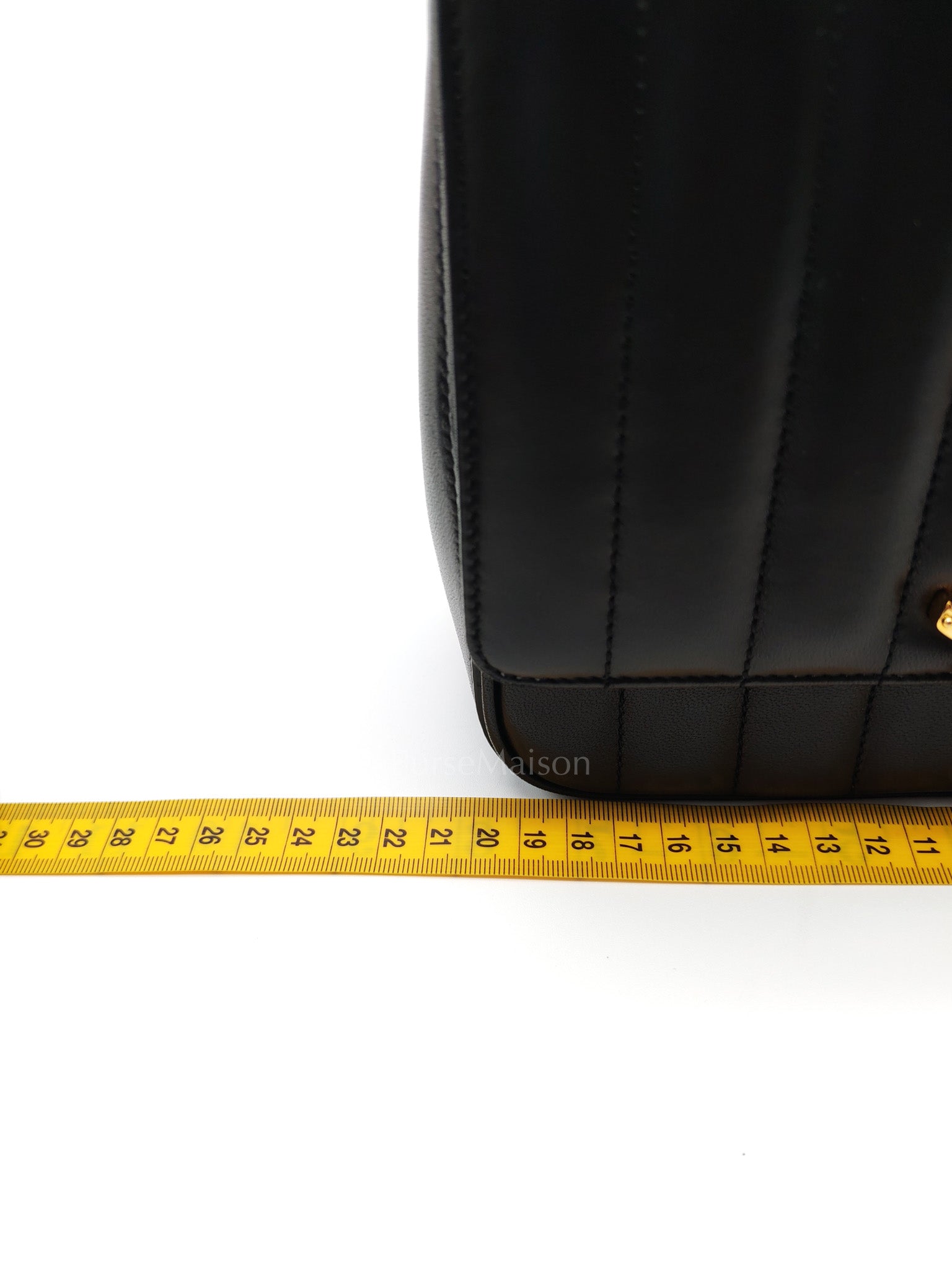 Vicky Medium in Black Smooth Lambskin Leather Gold Hardware | Purse Maison Luxury Bags Shop