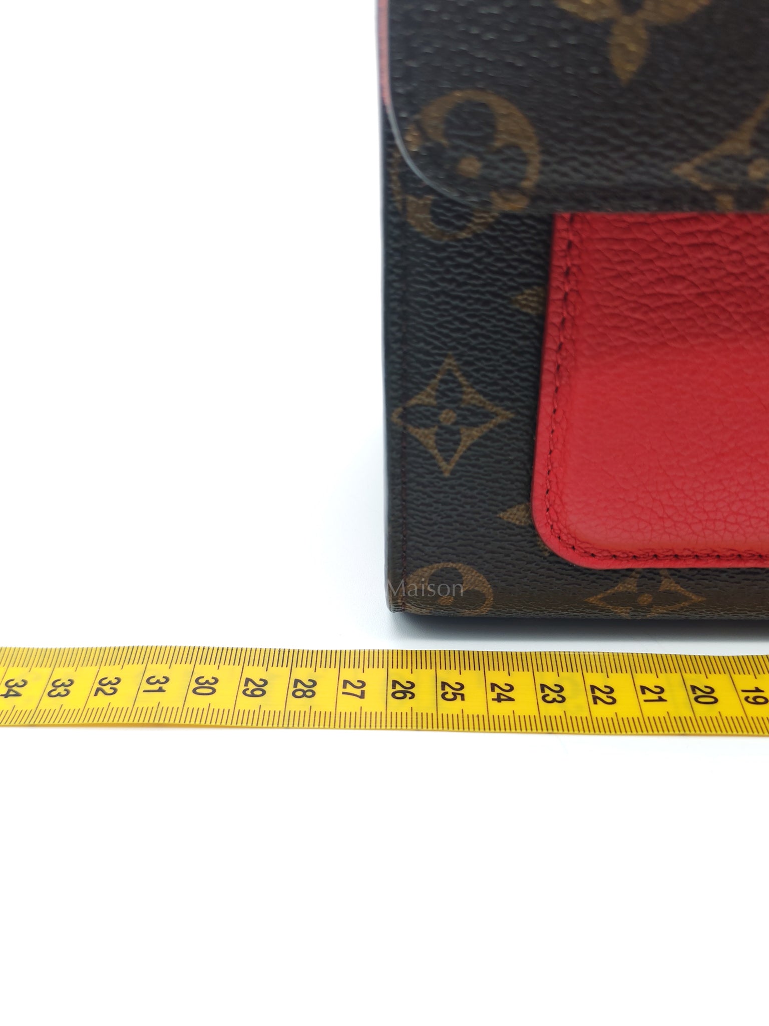 Victoire in Monogram Canvas and Red Leather (Date code: CA2137) | Purse Maison Luxury Bags Shop