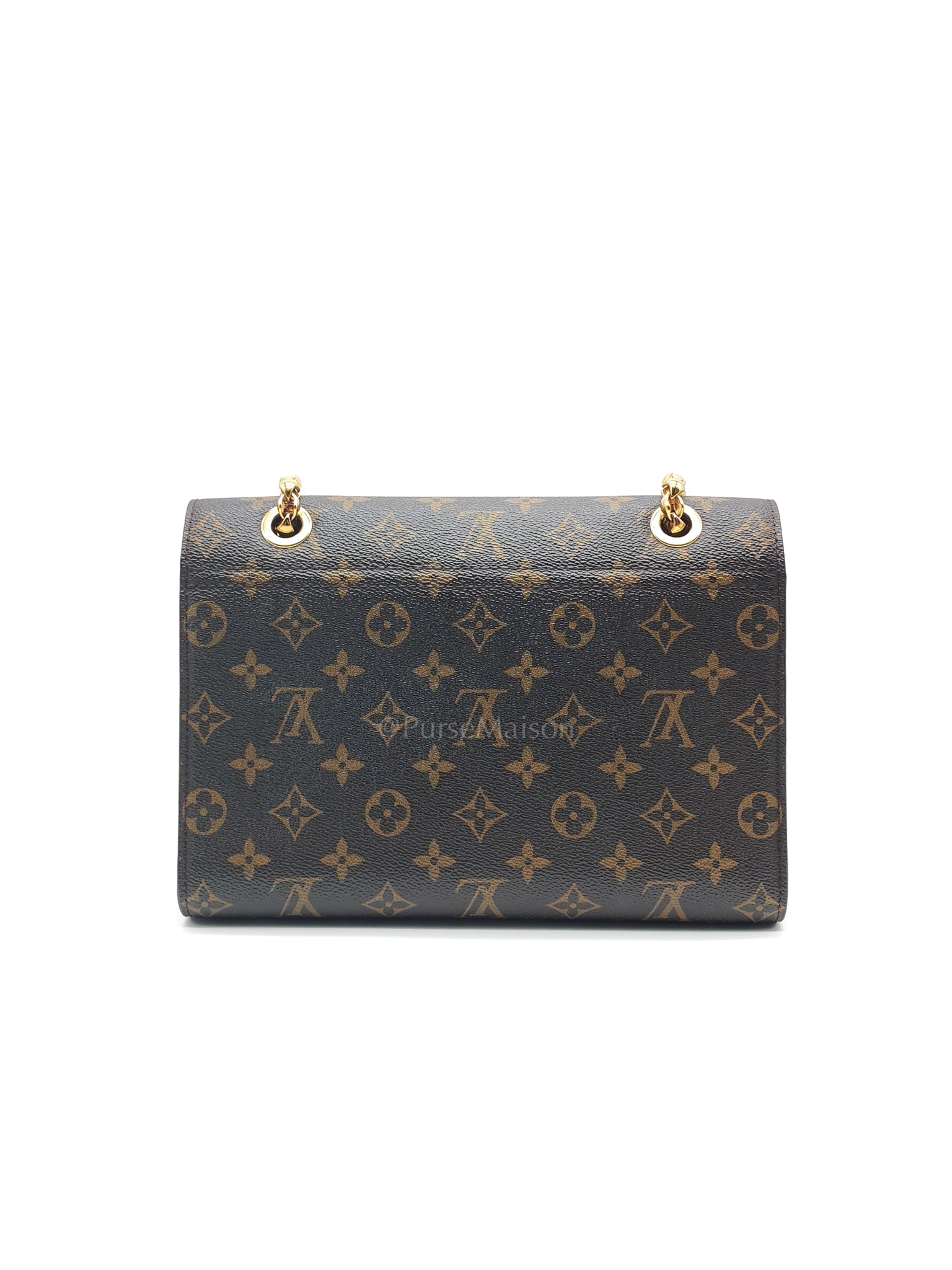 Victoire in Monogram Canvas and Red Leather (Date code: CA2137) | Purse Maison Luxury Bags Shop