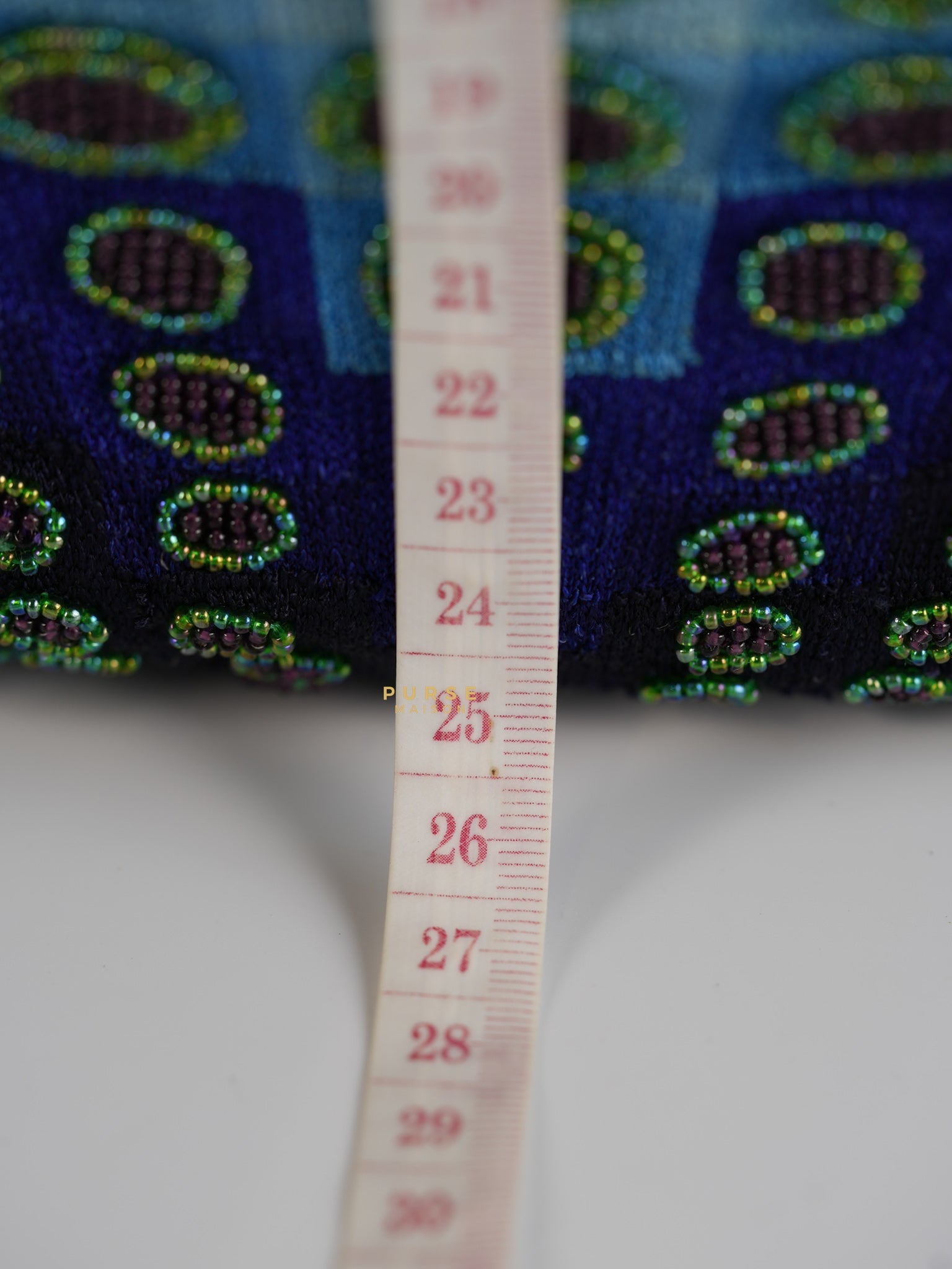 Victor Vasarely Beaded Embroidered Tote Bag | Purse Maison Luxury Bags Shop