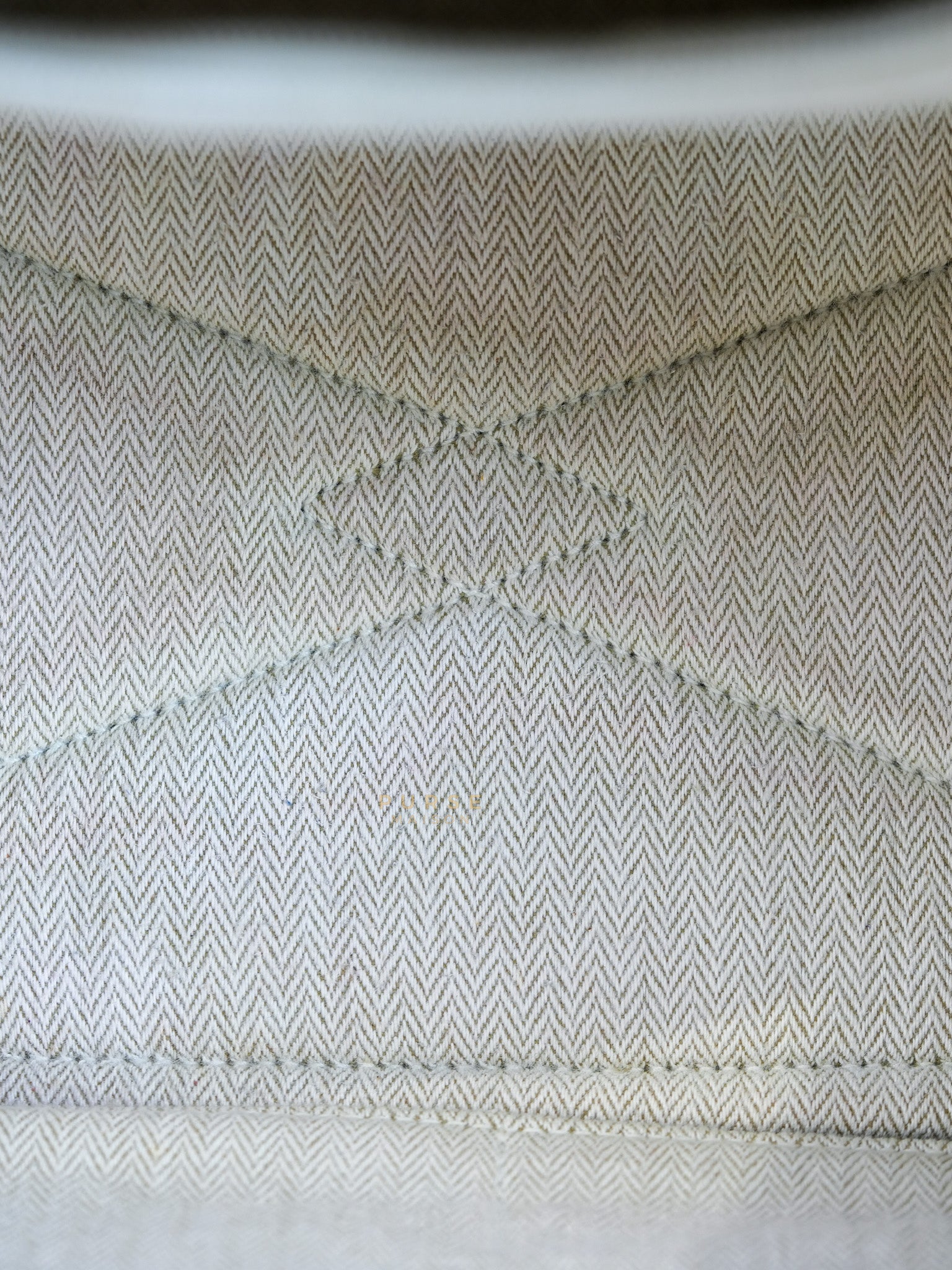 Victoria II 35 in Blue Clemence Leather & Palladium Hardware Stamp Square P(2012) | Purse Maison Luxury Bags Shop