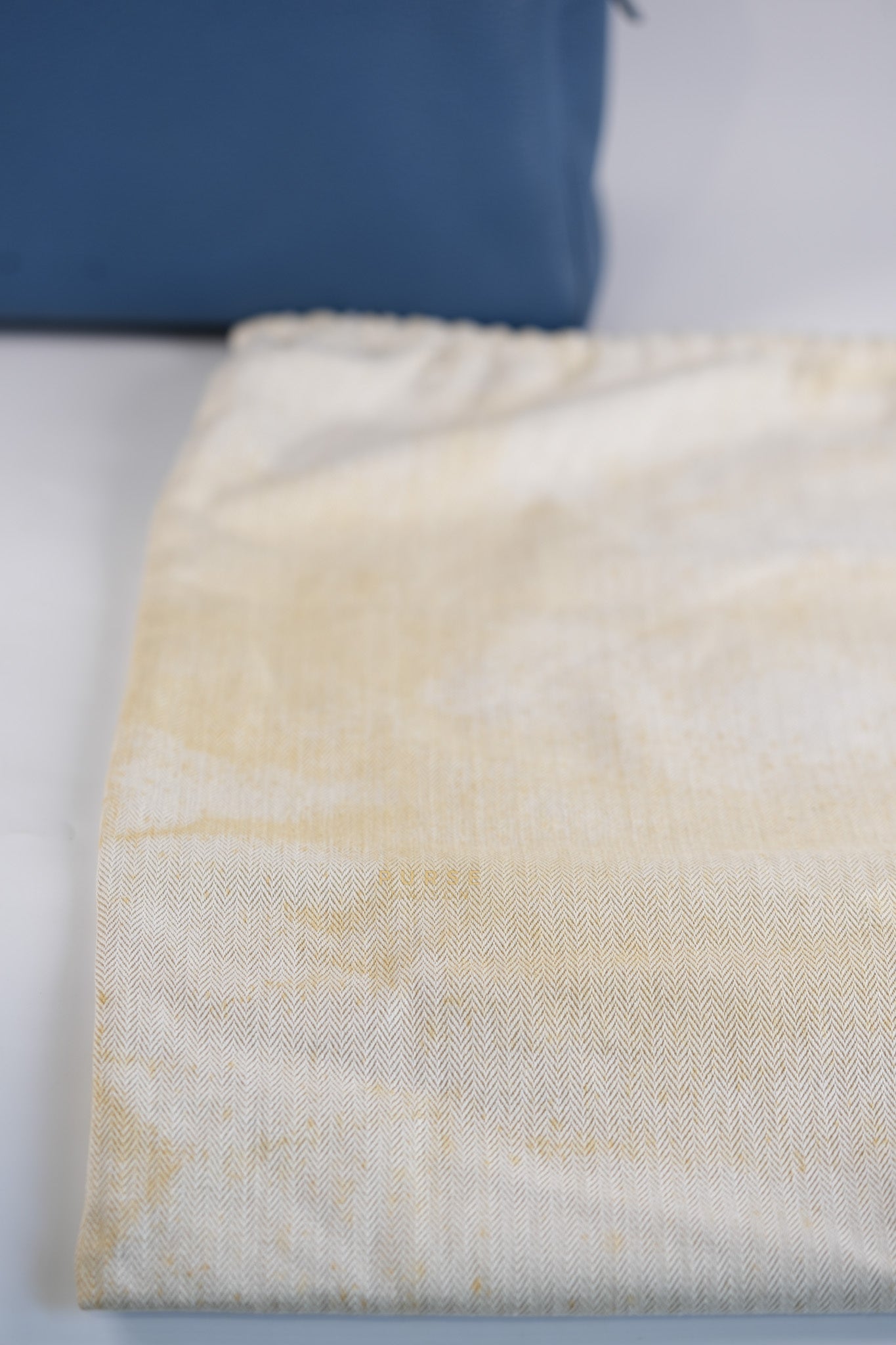 Victoria II 35 in Blue Clemence Leather & Palladium Hardware Stamp Square P(2012) | Purse Maison Luxury Bags Shop