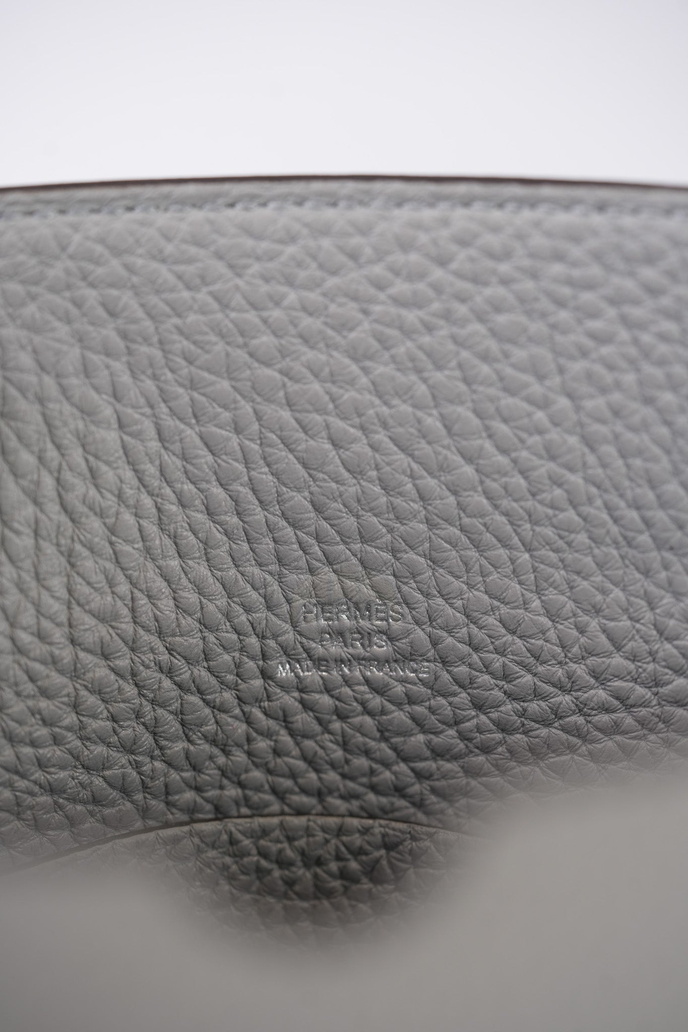 Videpoches Bag in Bleu Glacier Togo Leather & Palladium Hardware Stamp K (2025) | Purse Maison Luxury Bags Shop