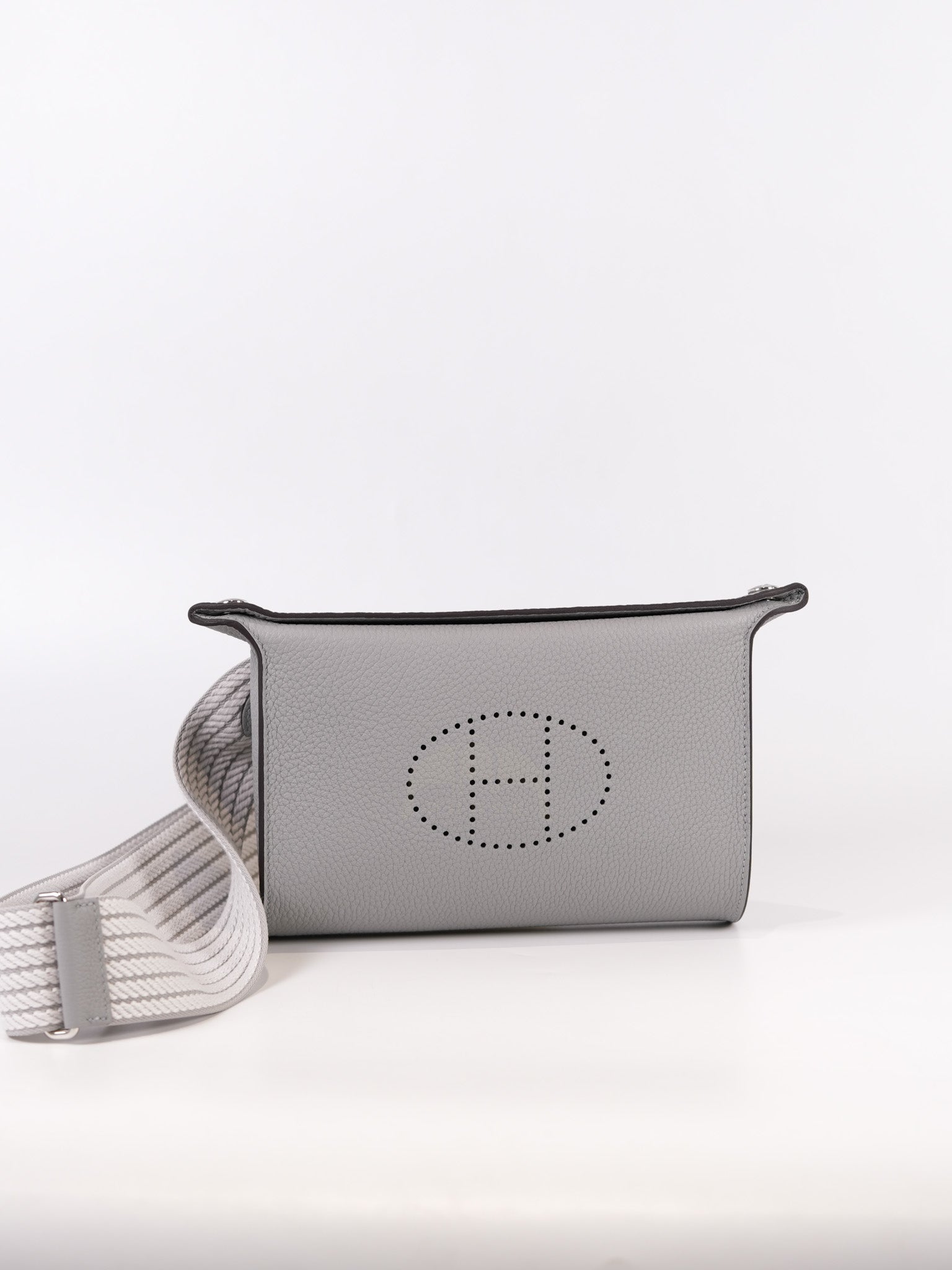 Videpoches Bag in Bleu Glacier Togo Leather & Palladium Hardware Stamp K (2025) | Purse Maison Luxury Bags Shop