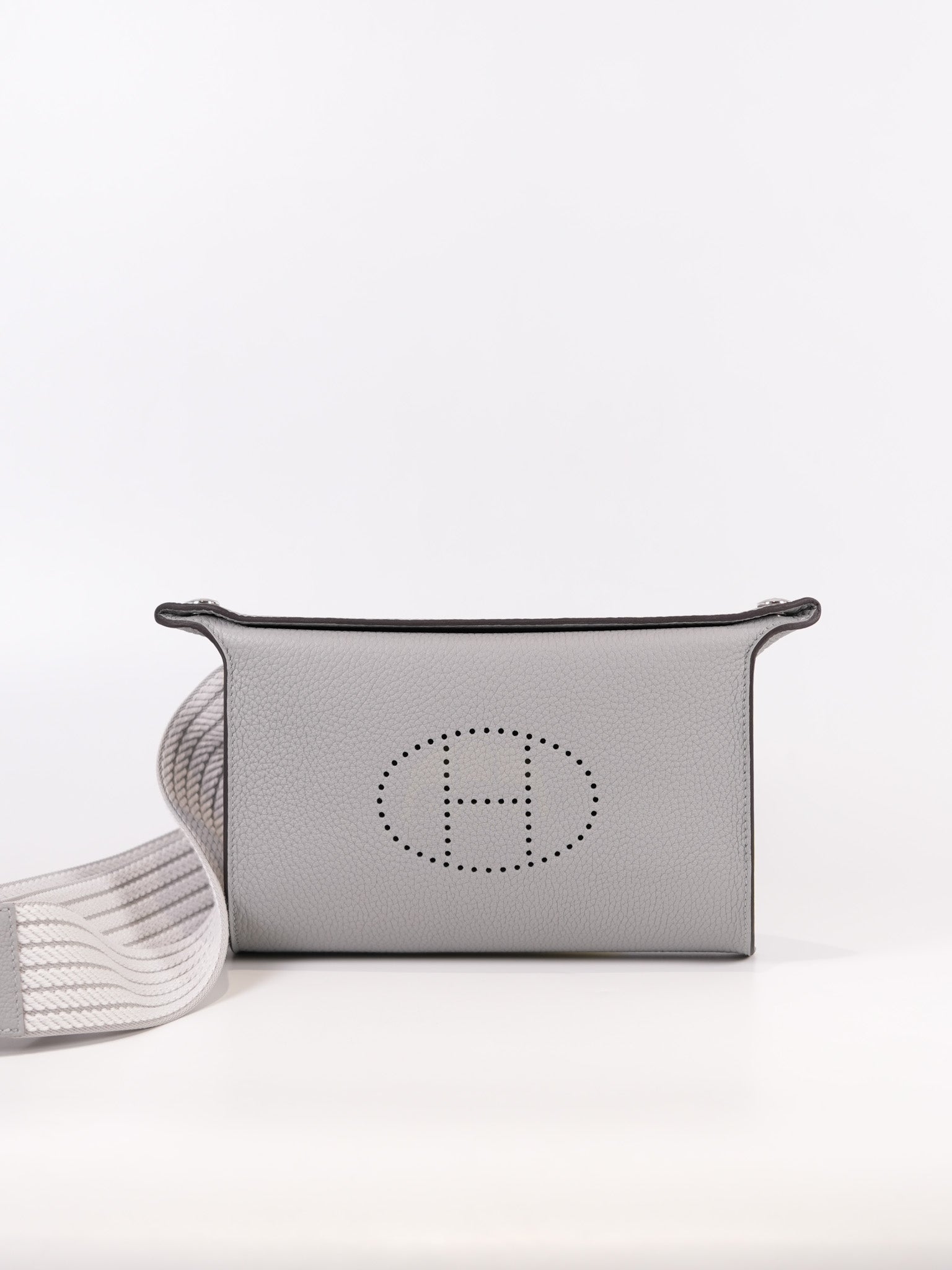 Videpoches Bag in Bleu Glacier Togo Leather & Palladium Hardware Stamp K (2025) | Purse Maison Luxury Bags Shop