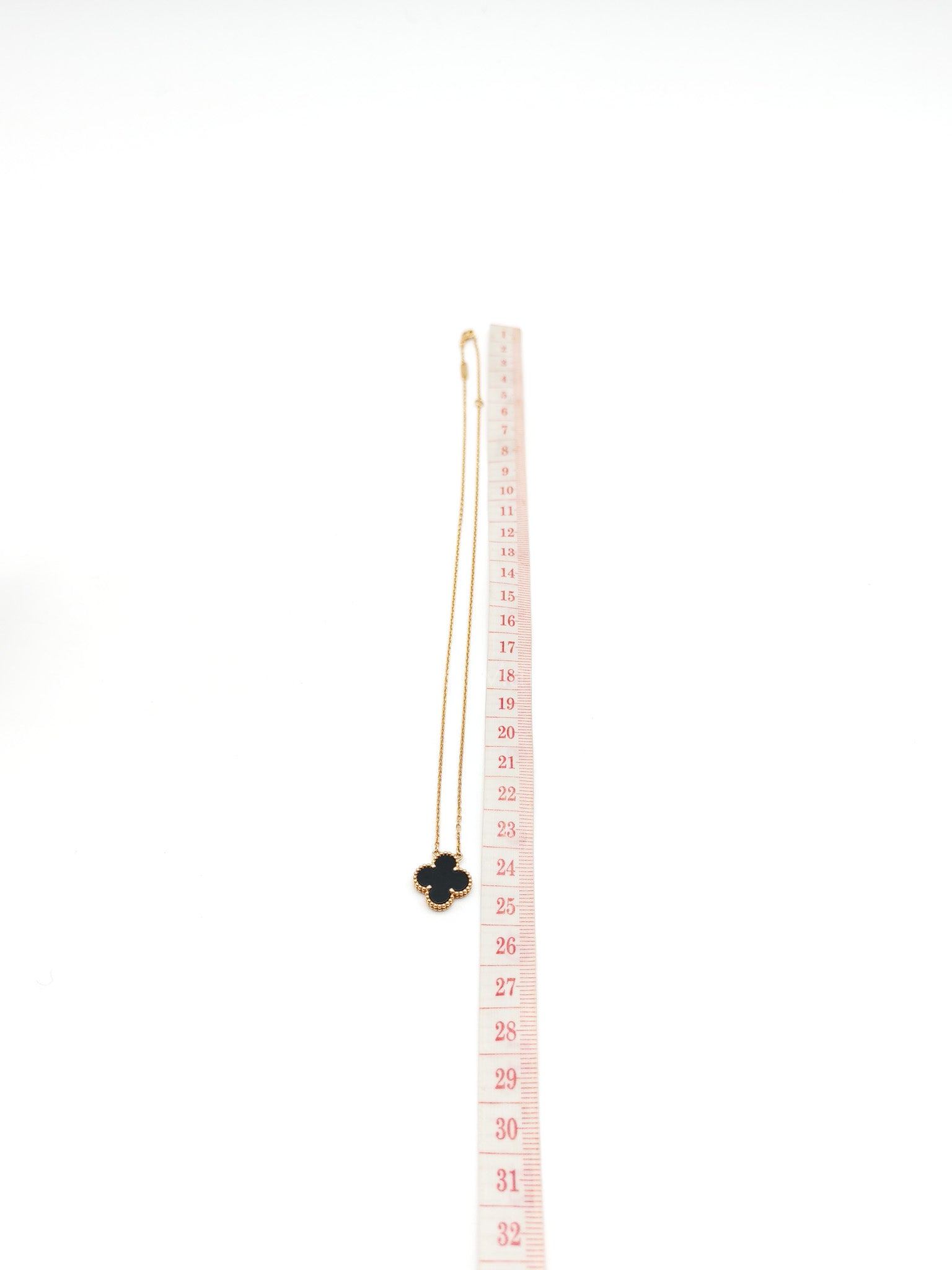 Vintage Alhambra Yellow Gold Onyx Necklace Year 2025 | Purse Maison Luxury Bags Shop