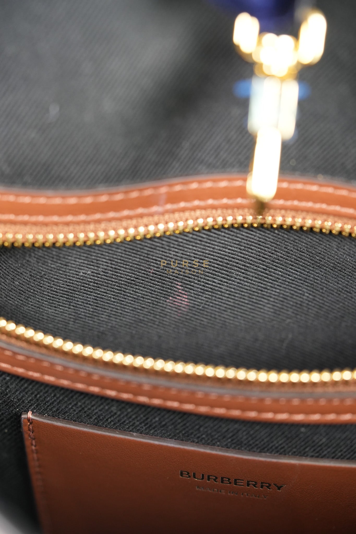 Vintage Check Tote Medium in Dark Birch Brown | Purse Maison Luxury Bags Shop