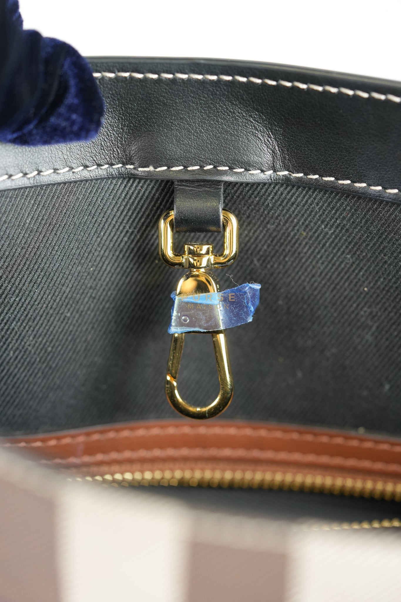 Vintage Check Tote Medium in Dark Birch Brown | Purse Maison Luxury Bags Shop