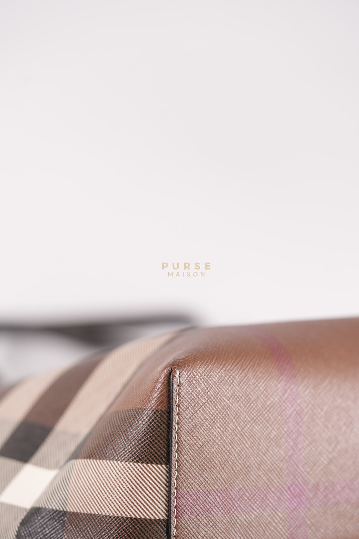 Vintage Check Tote Medium in Dark Birch Brown | Purse Maison Luxury Bags Shop