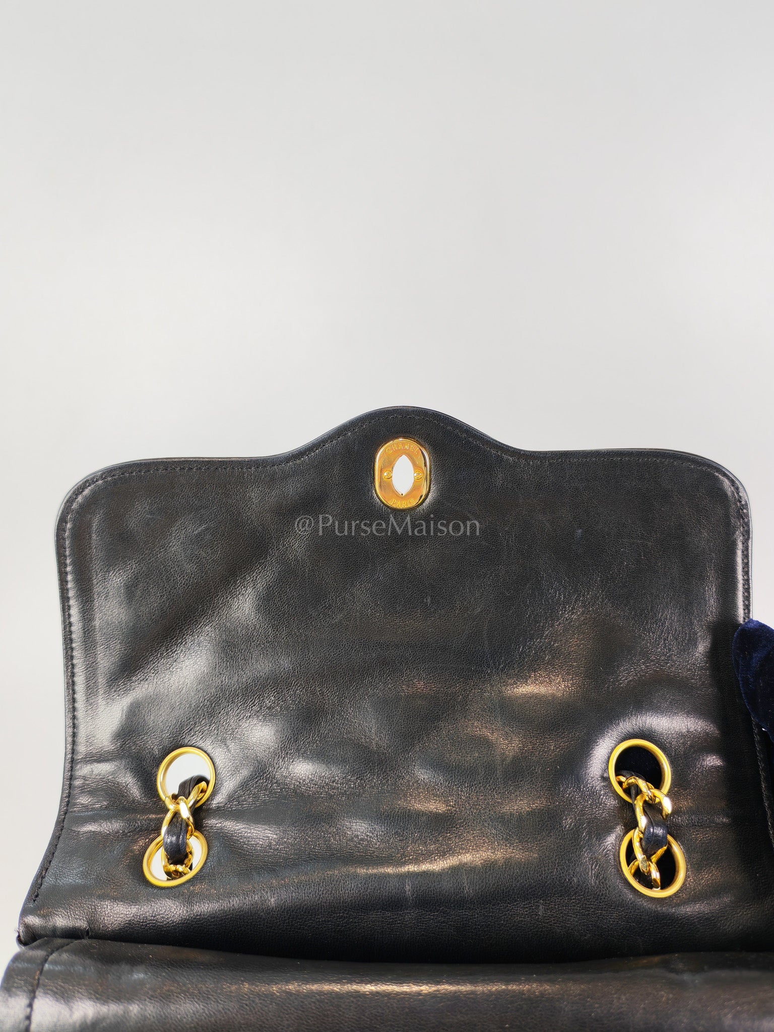 Vintage Double Flap in Black Quilted Lambskin Leather & Mixed Hardware Series 1 | Purse Maison Luxury Bags Shop