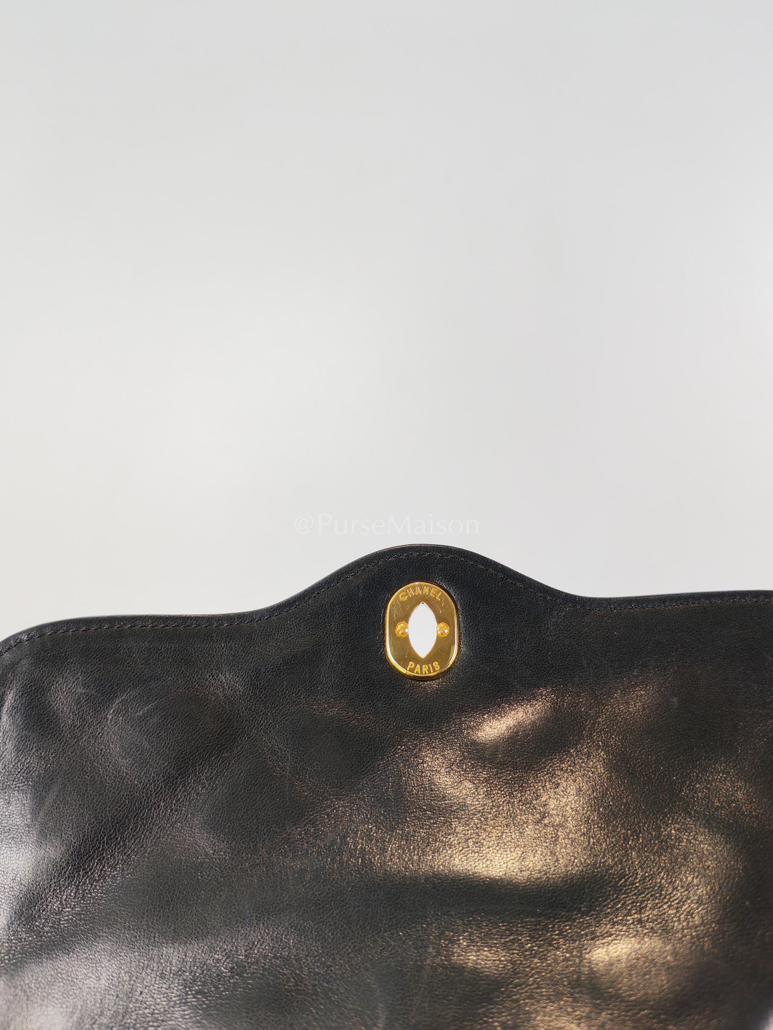 Vintage Double Flap in Black Quilted Lambskin Leather & Mixed Hardware Series 1 | Purse Maison Luxury Bags Shop