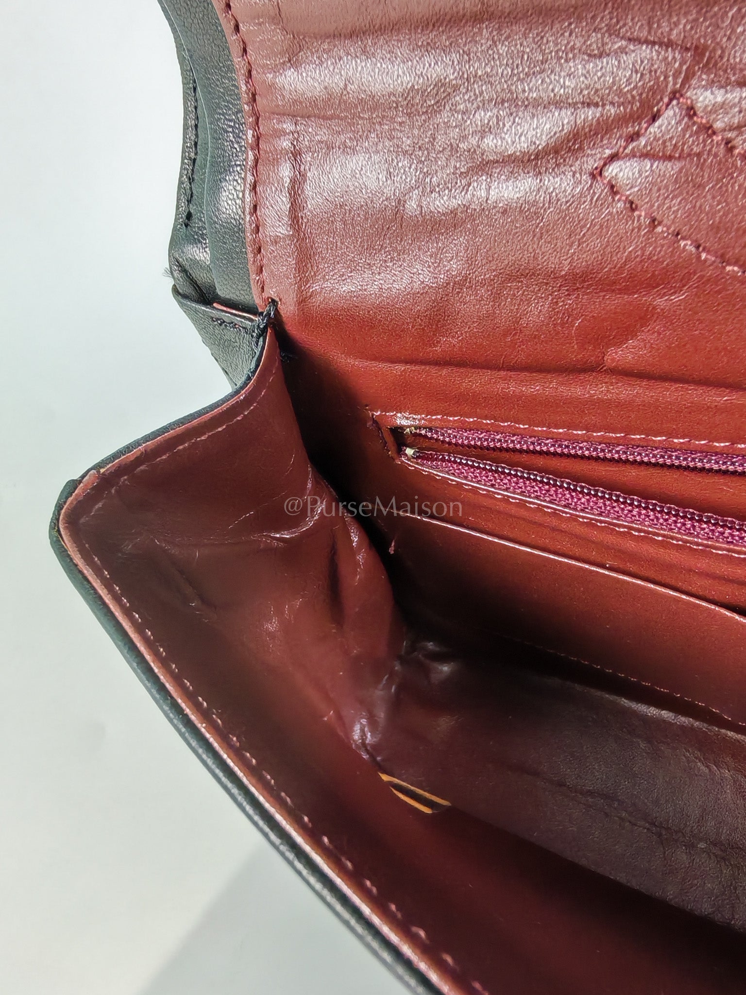 Vintage Double Flap in Black Quilted Lambskin Leather & Mixed Hardware Series 1 | Purse Maison Luxury Bags Shop