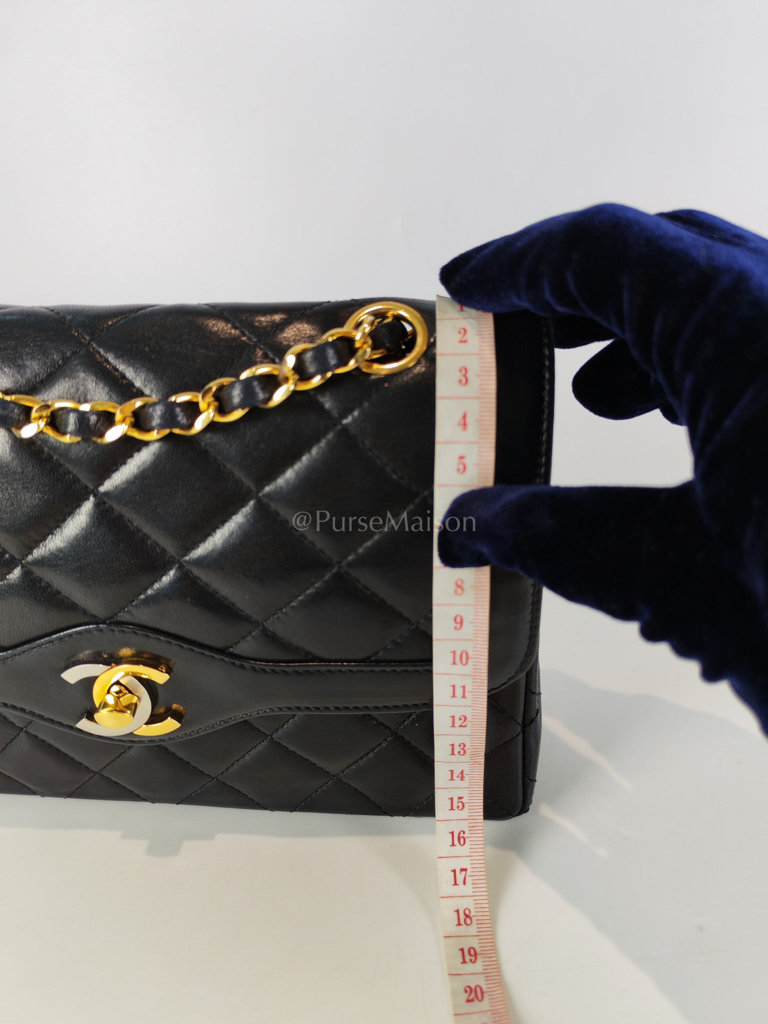 Vintage Double Flap in Black Quilted Lambskin Leather & Mixed Hardware Series 1 | Purse Maison Luxury Bags Shop