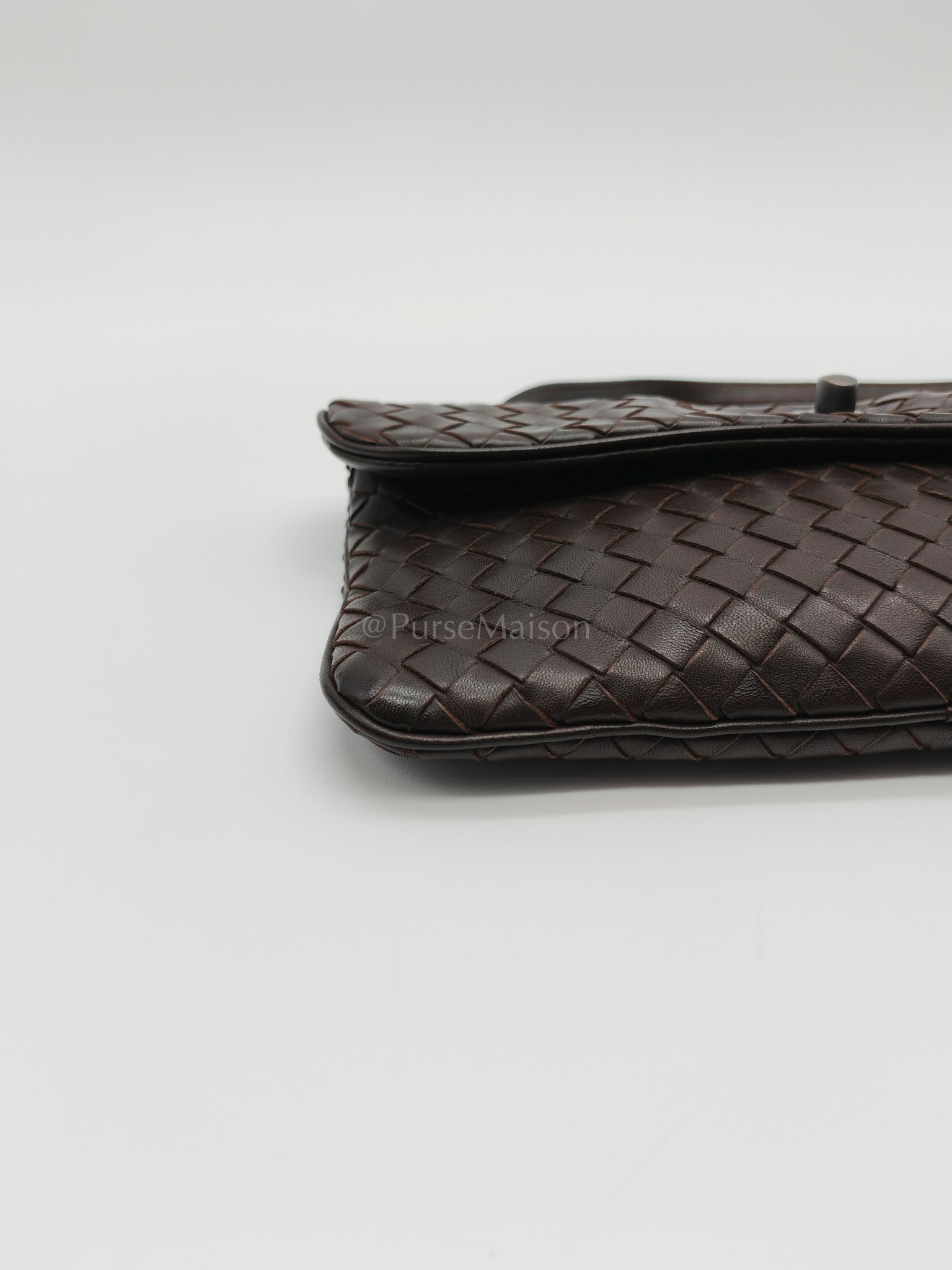 Vintage Intrecciatio Fondant/Dark Brown Nappa Leather Sling Bag | Purse Maison Luxury Bags Shop