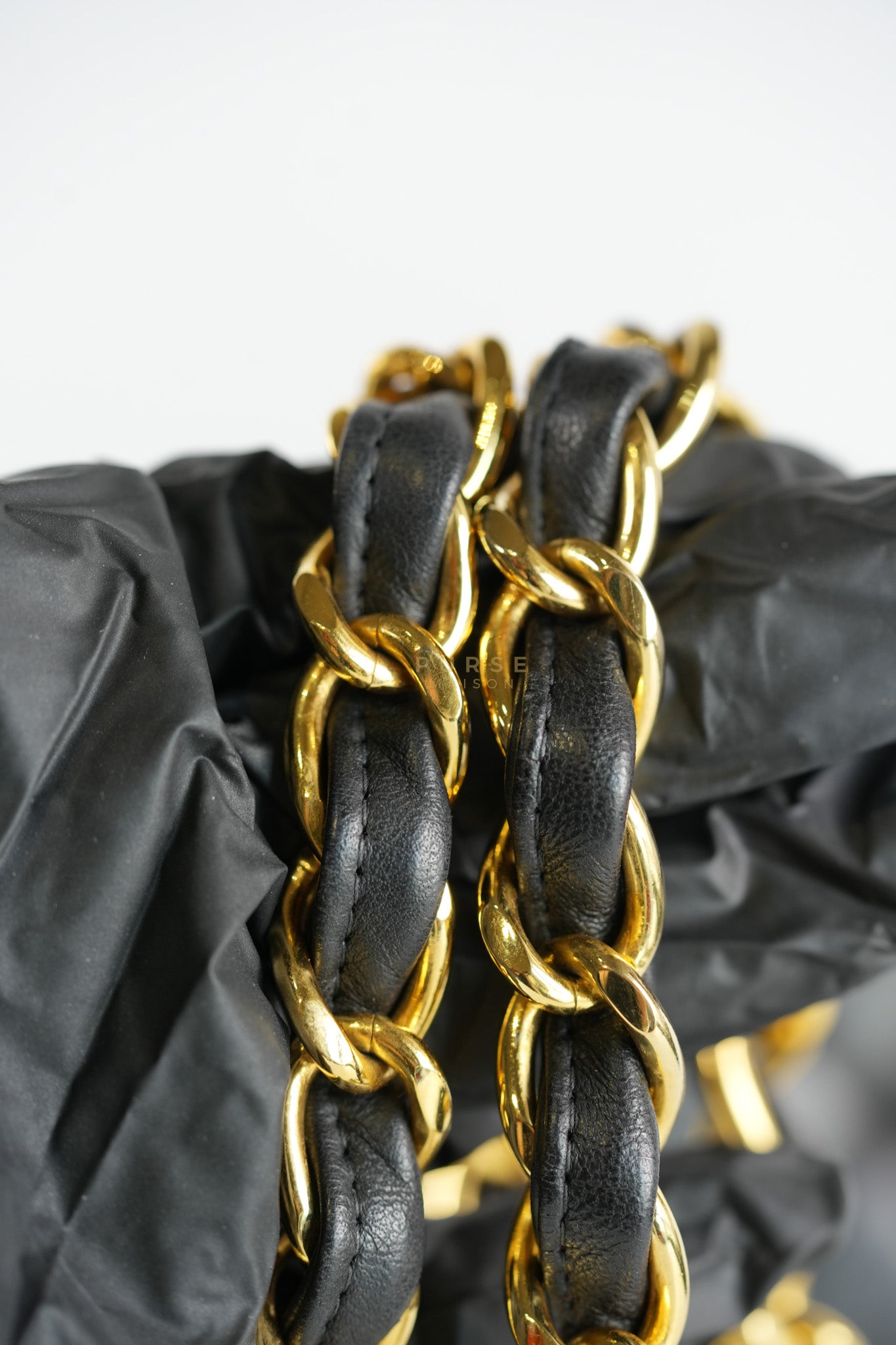 Vintage Jumbo Square Flap Bag in Black Quilted Lambskin Leather 24k Gold Hardware (Series 3) | Purse Maison Luxury Bags Shop