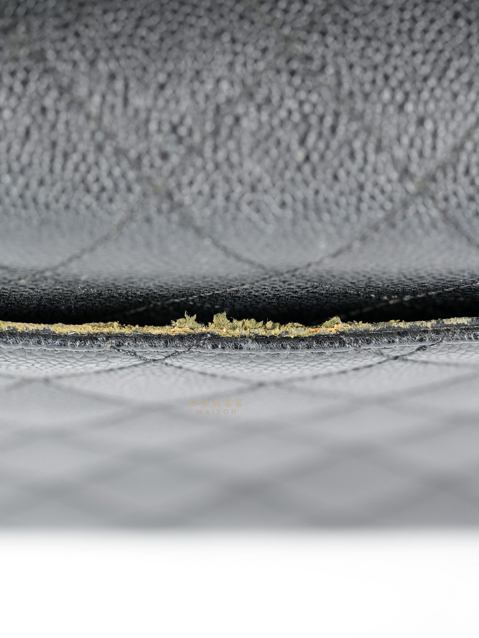 Vintage Classic Top Handle Bag Maxi in Black Quilted Caviar Leather Series 8 | Purse Maison Luxury Bags Shop