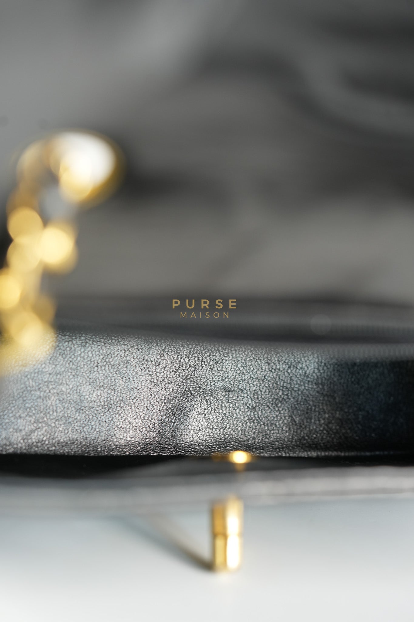 Vintage Mini Square Flap Bag in Black Quilted Lambskin Leather & Gold Hardware Series 4 | Purse Maison Luxury Bags Shop