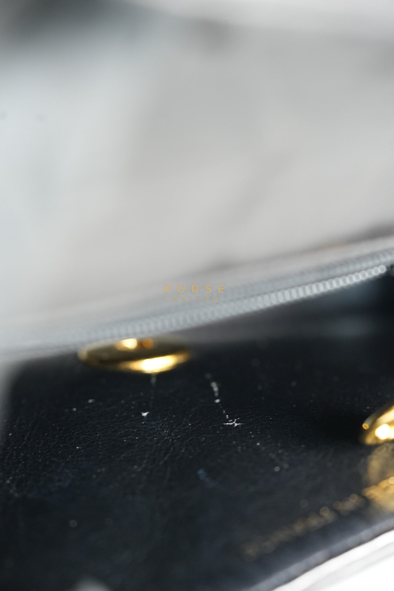 Vintage Mini Square Flap Bag in Black Quilted Lambskin Leather & Gold Hardware Series 4 | Purse Maison Luxury Bags Shop