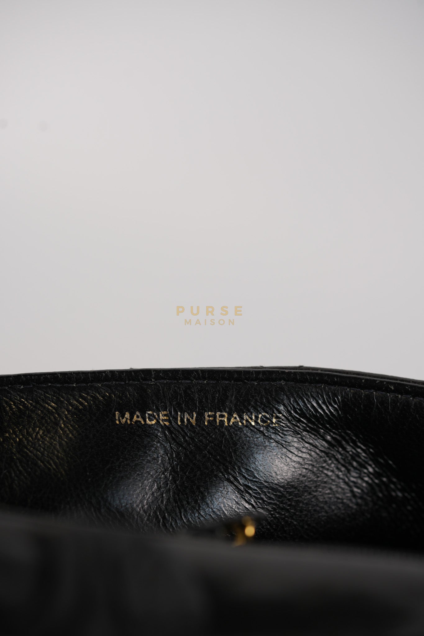 Vintage Mini Square Flap Bag in Black Quilted Lambskin Leather & Gold Hardware Series 4 | Purse Maison Luxury Bags Shop