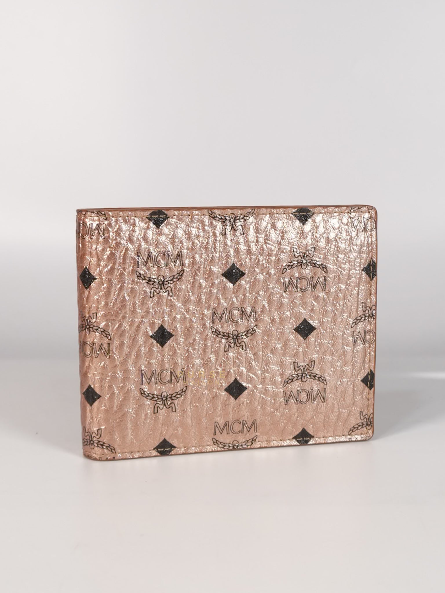 Visetos Bifold Wallet in Champagne Gold | Purse Maison Luxury Bags Shop