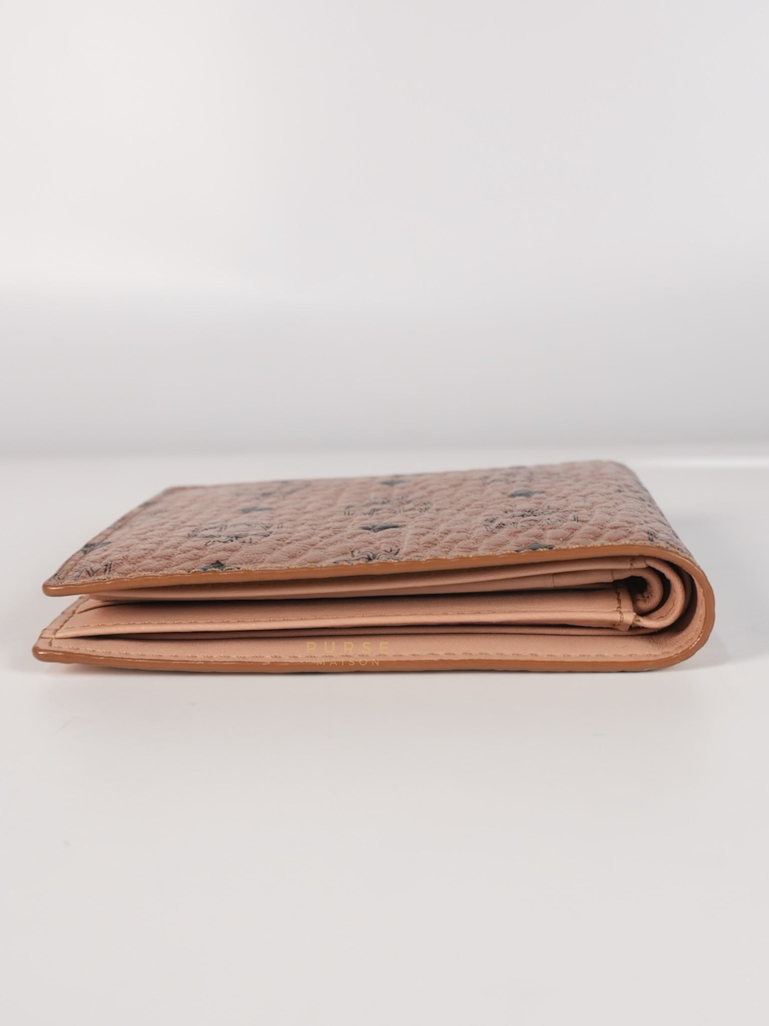 Visetos Bifold Wallet in Champagne Gold | Purse Maison Luxury Bags Shop