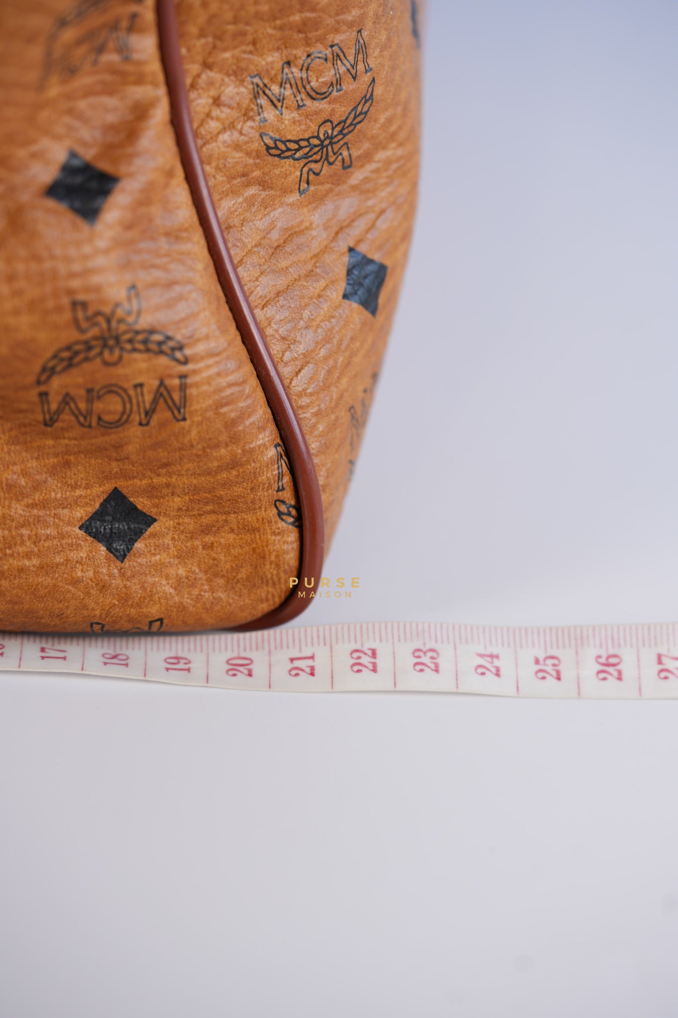 Visetos Boston Brown Leather Bag | Purse Maison Luxury Bags Shop