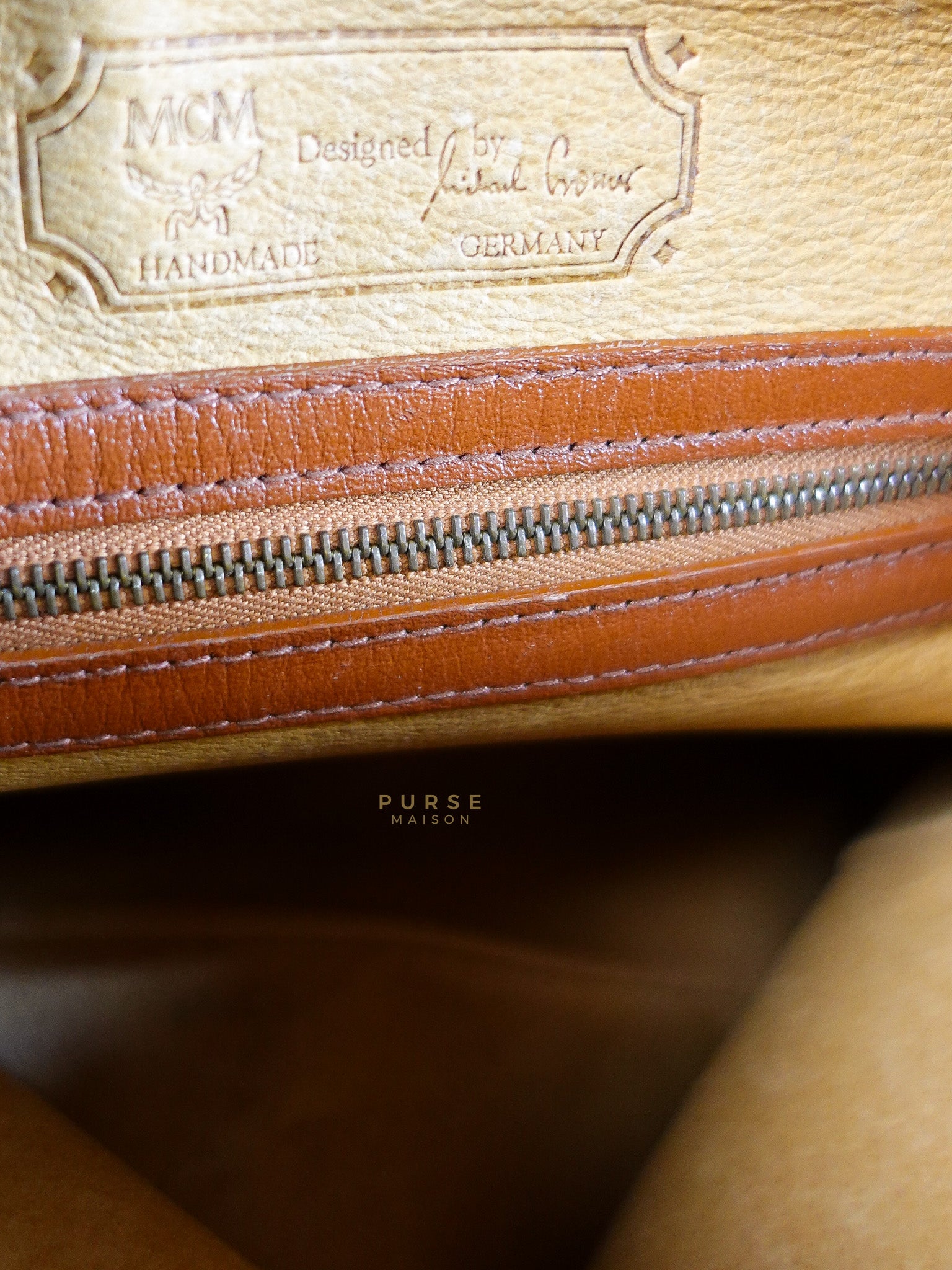 Visetos Crossbody Bag Medium in Brown Gold Hardware | Purse Maison Luxury Bags Shop