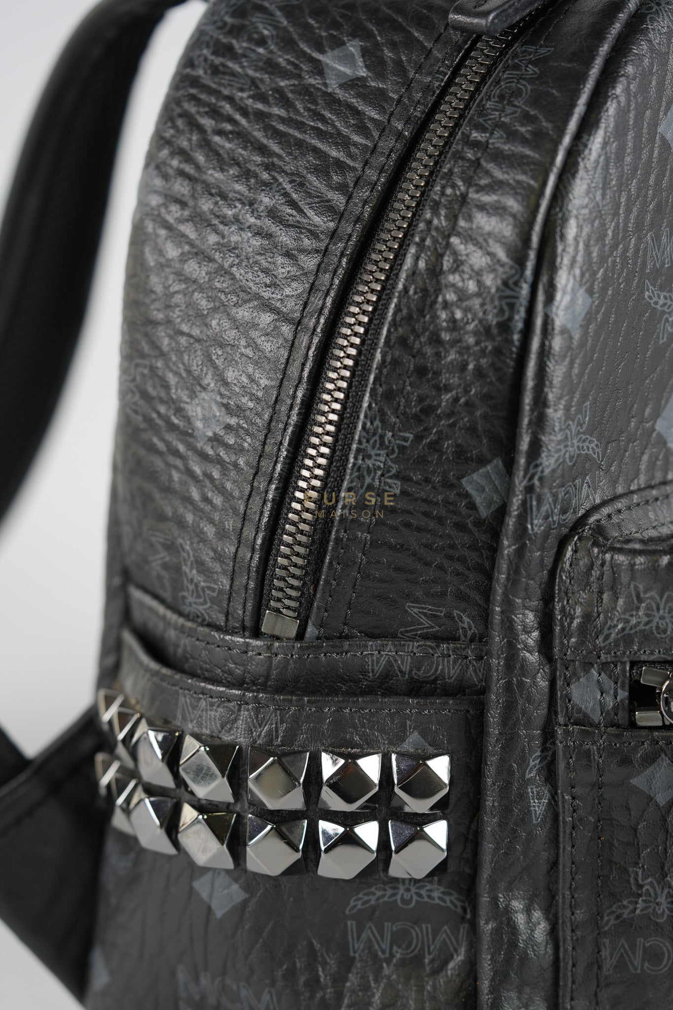 Visetos Stark Small Side Stud Backpack | Purse Maison Luxury Bags Shop