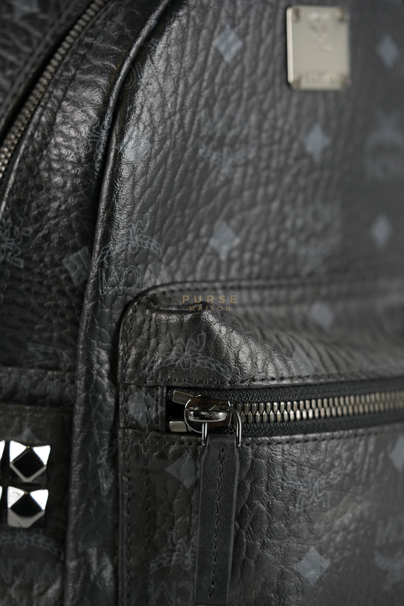 Visetos Stark Small Side Stud Backpack | Purse Maison Luxury Bags Shop