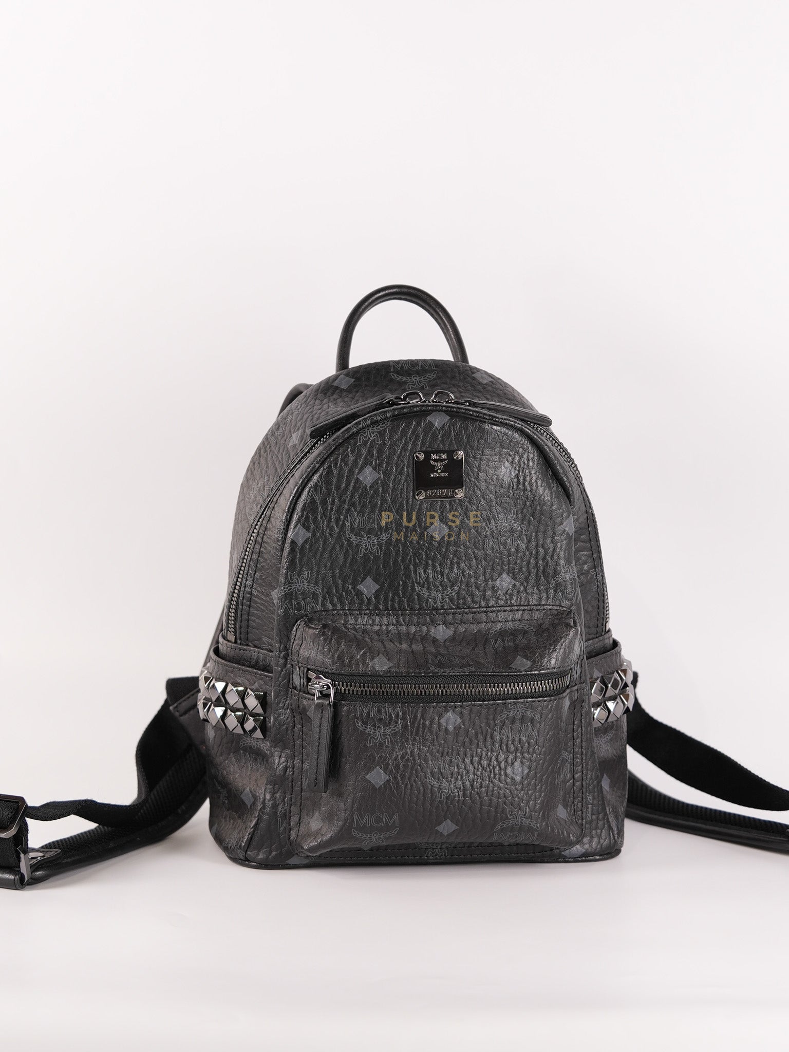 Visetos Stark Small Side Stud Backpack | Purse Maison Luxury Bags Shop