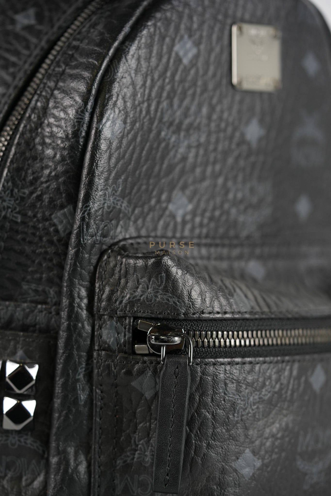 Visetos Stark Small Side Stud Backpack | Purse Maison Luxury Bags Shop