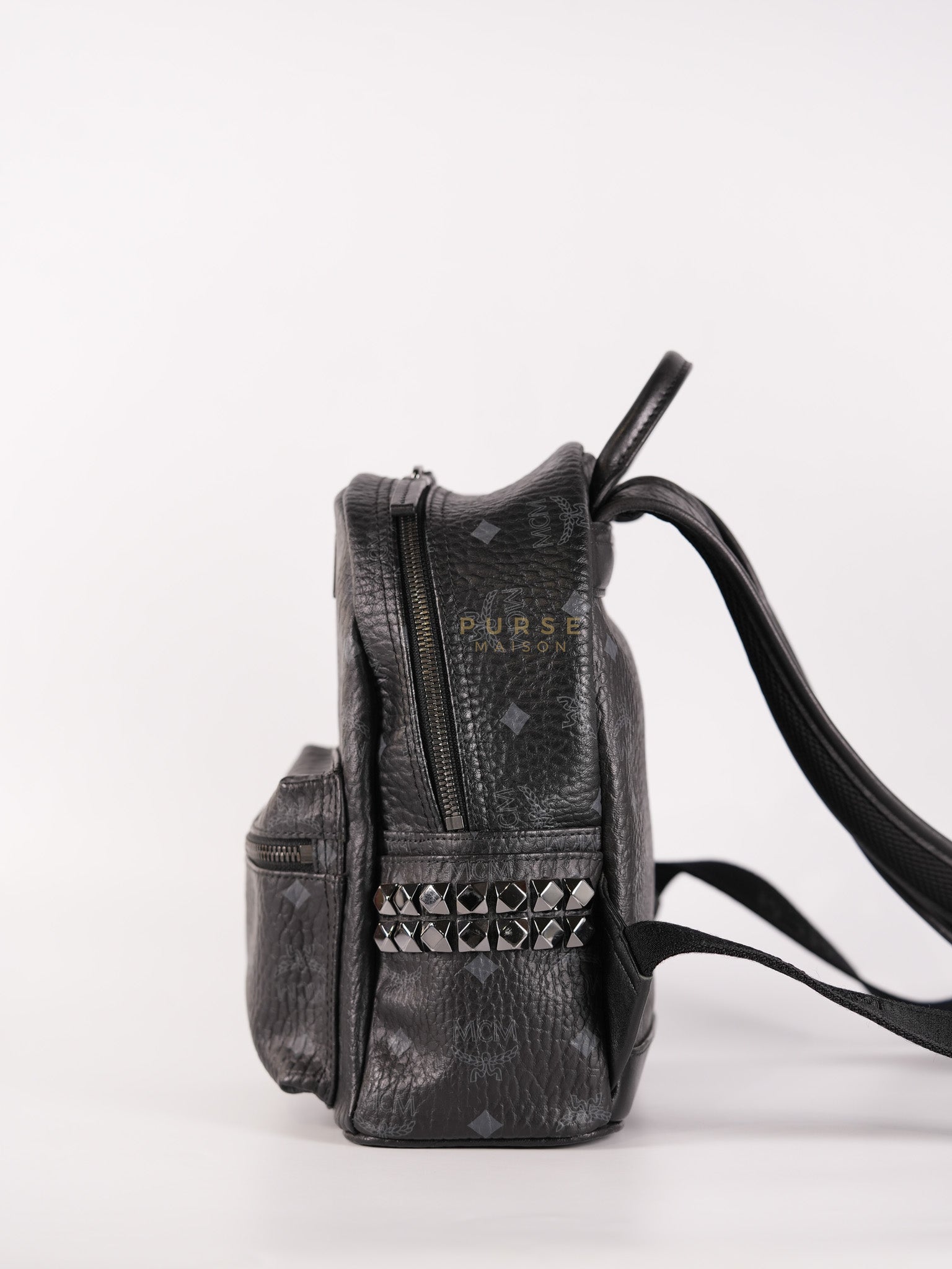Visetos Stark Small Side Stud Backpack | Purse Maison Luxury Bags Shop