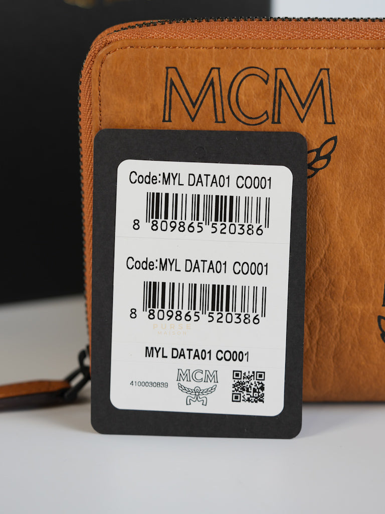 Visetoso Gold Calfskin Leather Zippy Wallet | Purse Maison Luxury Bags Shop