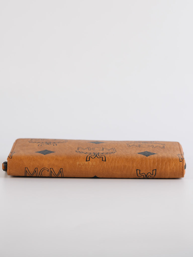 Visetoso Gold Calfskin Leather Zippy Wallet | Purse Maison Luxury Bags Shop