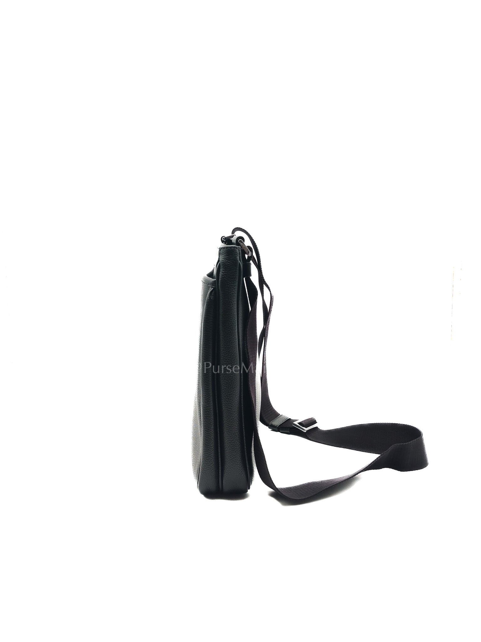 Vitello City Shoulder Bag in Calfskin Leather & Silver Hardware | Purse Maison Luxury Bags Shop