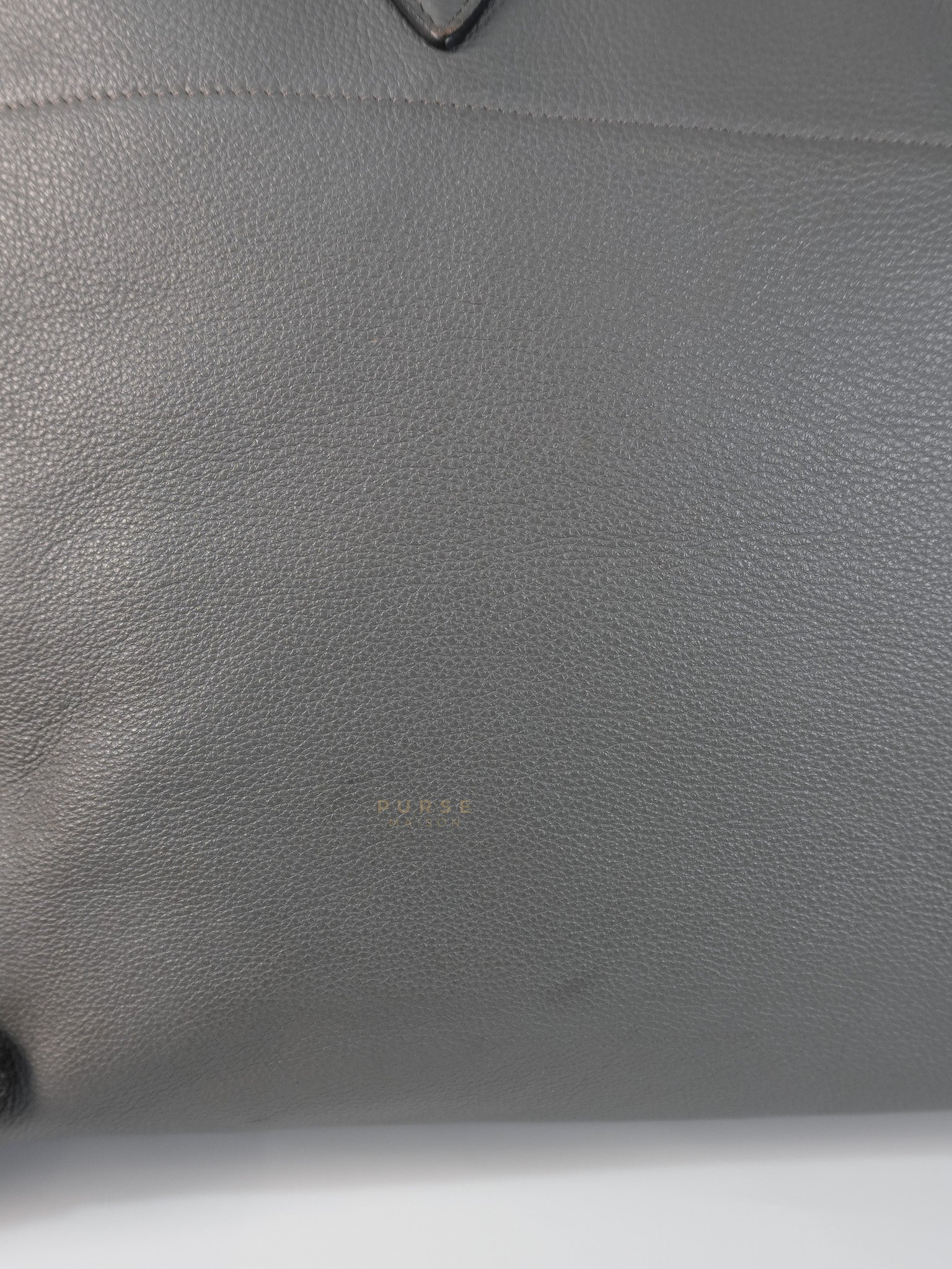 Vitello Daino Large Tote Bag in Clay Gray | Purse Maison Luxury Bags Shop