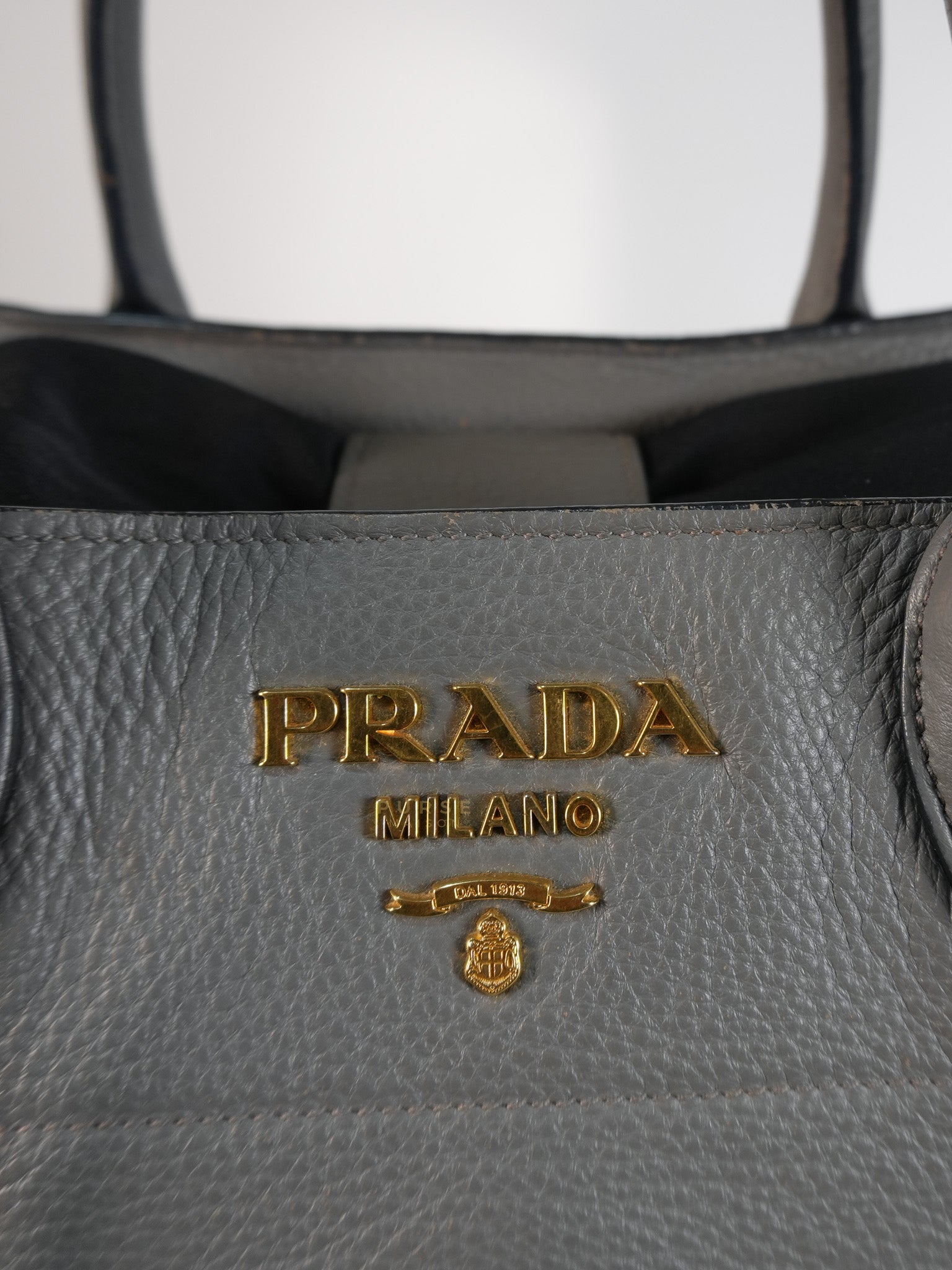 Vitello Daino Large Tote Bag in Clay Gray | Purse Maison Luxury Bags Shop