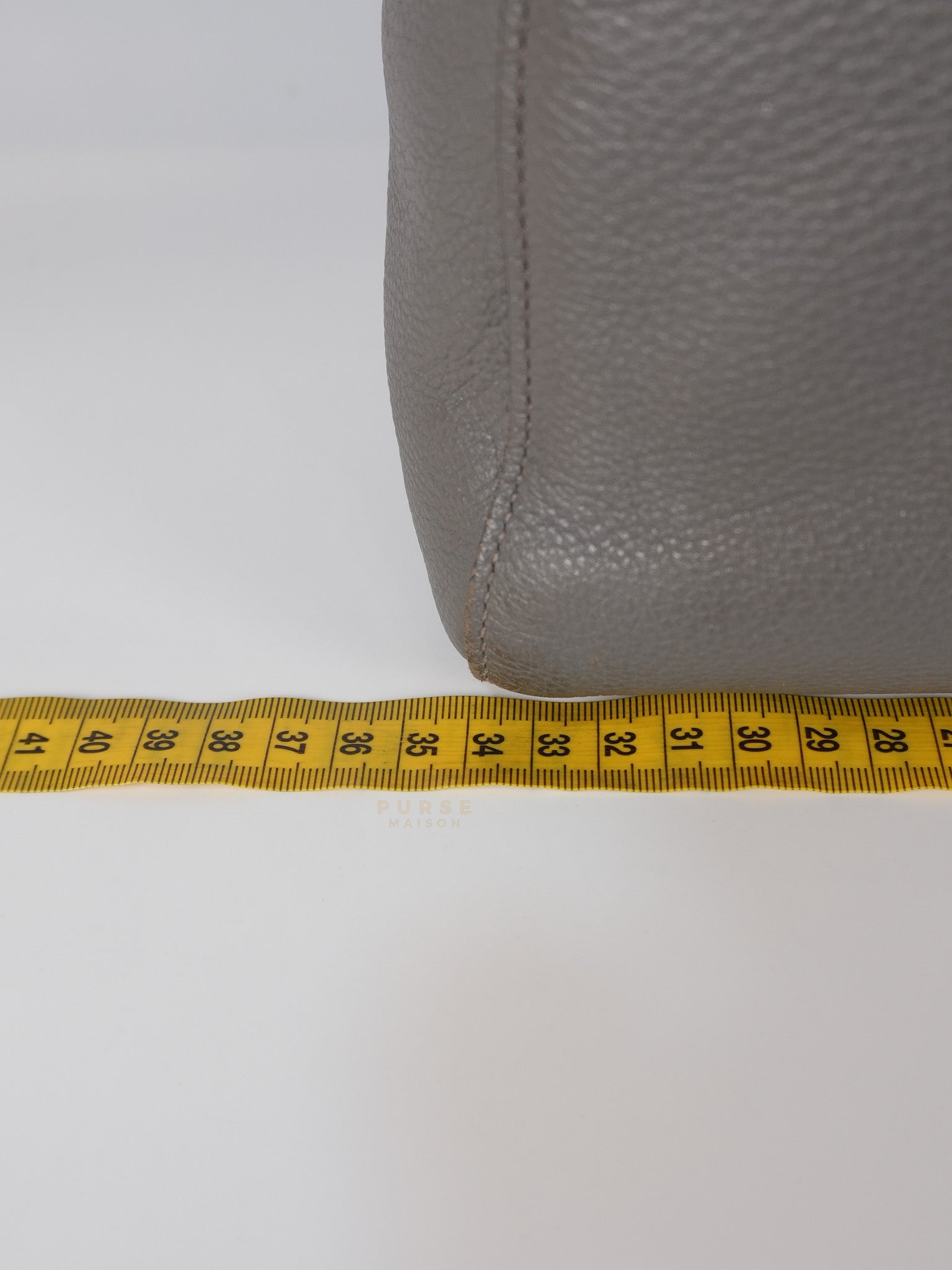 Vitello Daino Large Tote Bag in Clay Gray | Purse Maison Luxury Bags Shop