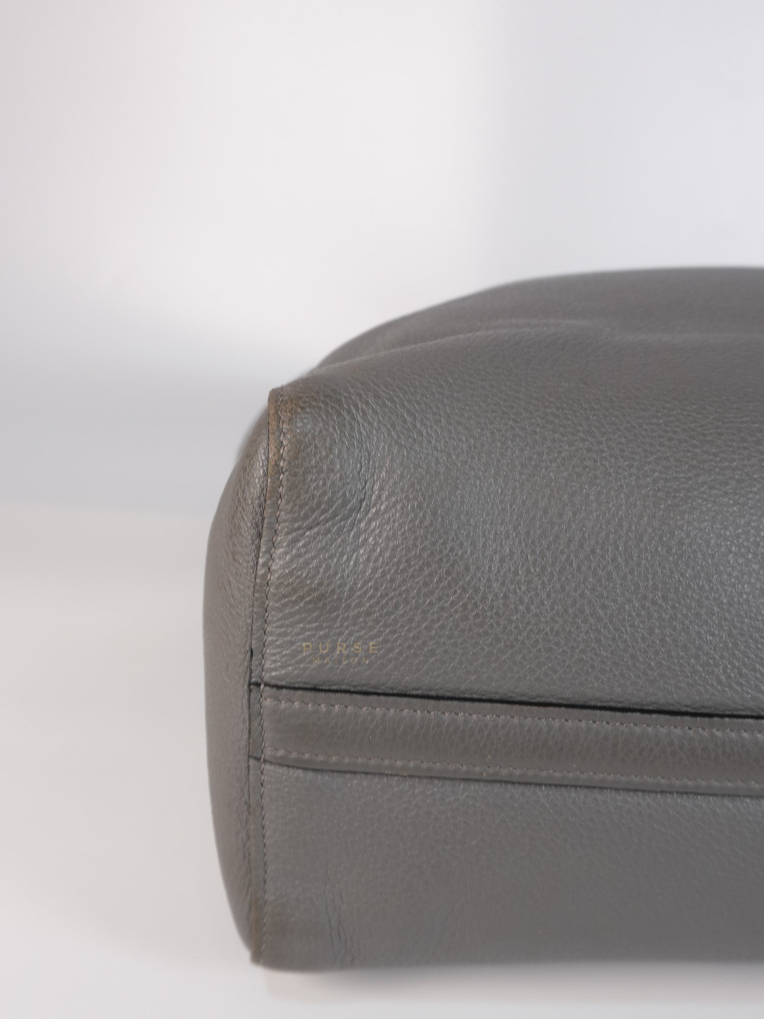 Vitello Daino Large Tote Bag in Clay Gray | Purse Maison Luxury Bags Shop