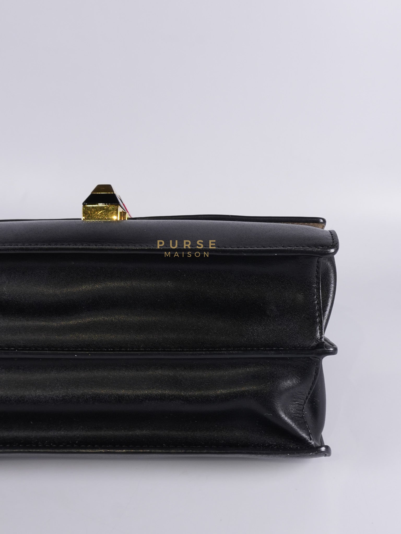 Vitello Liberty Bicolor and Gold Hardware | Purse Maison Luxury Bags Shop