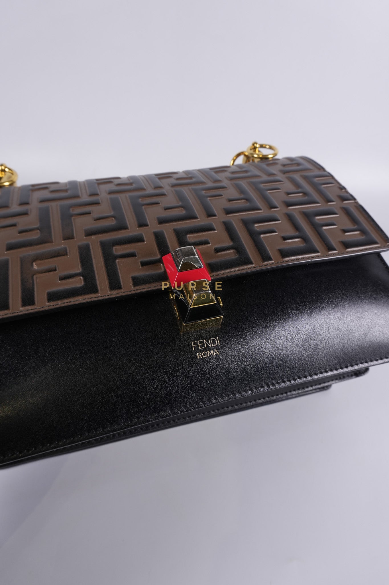 Vitello Liberty Bicolor and Gold Hardware | Purse Maison Luxury Bags Shop