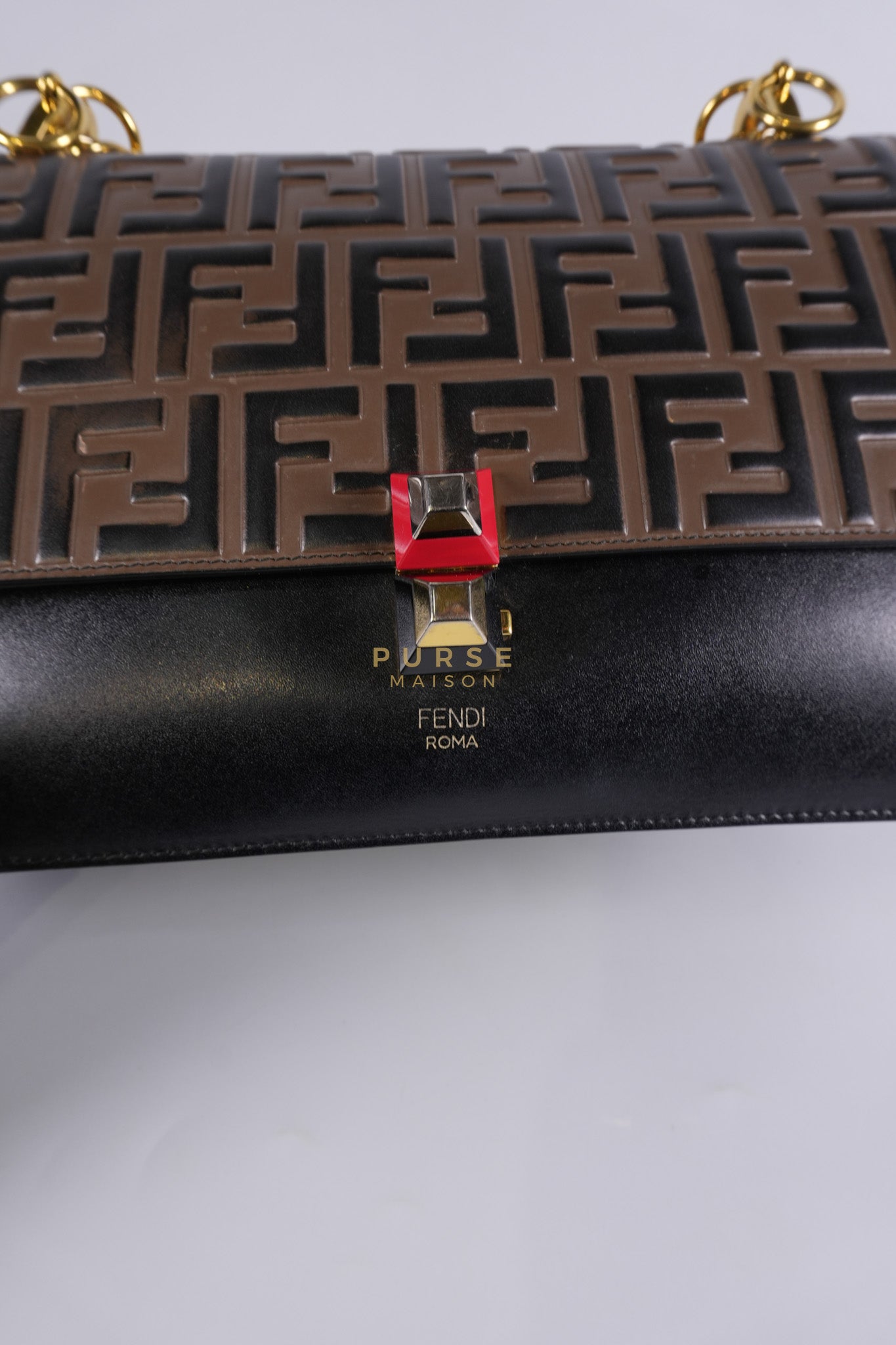 Vitello Liberty Bicolor and Gold Hardware | Purse Maison Luxury Bags Shop